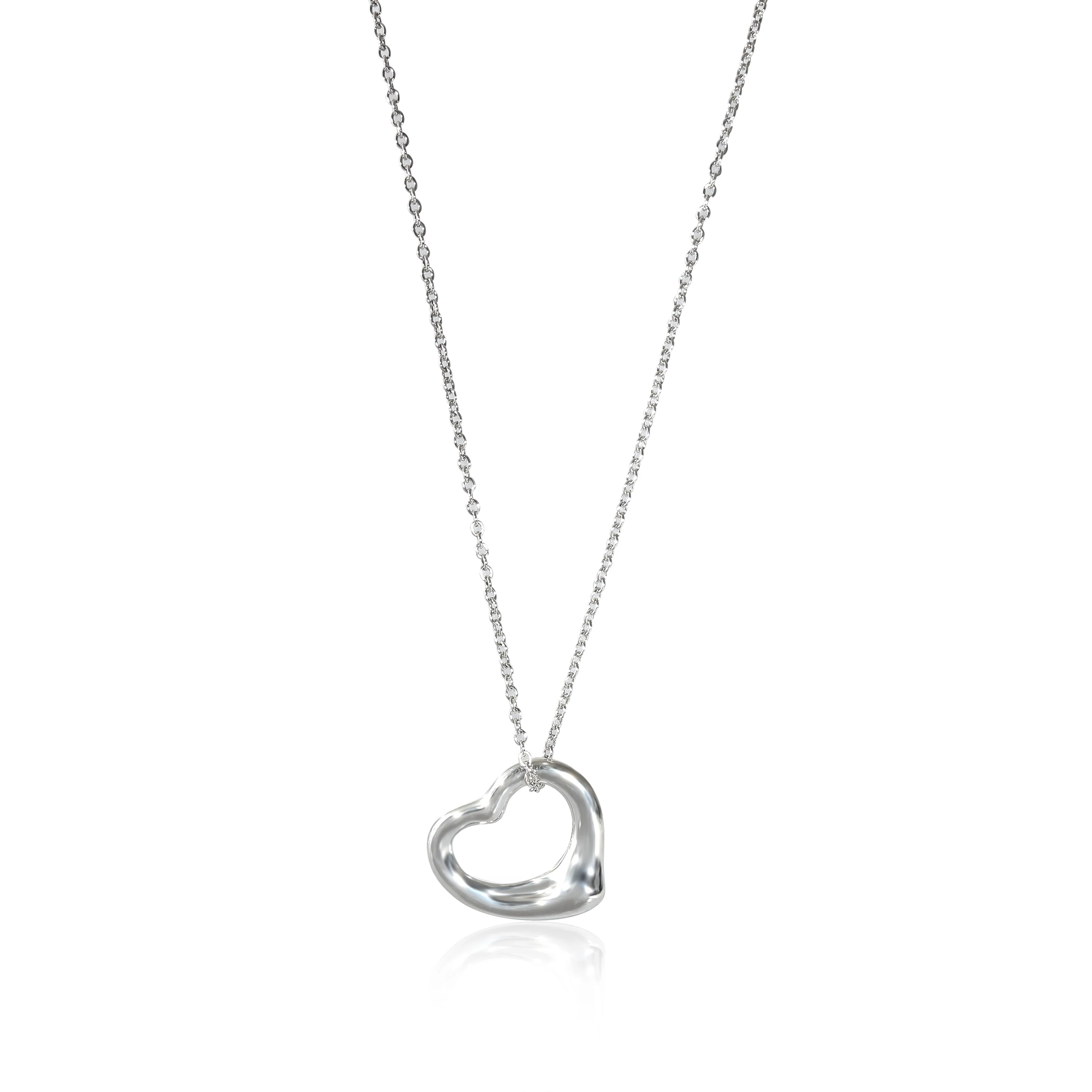 Tiffany & Co. Elsa Peretti Open Heart Pendant in Sterling Silver