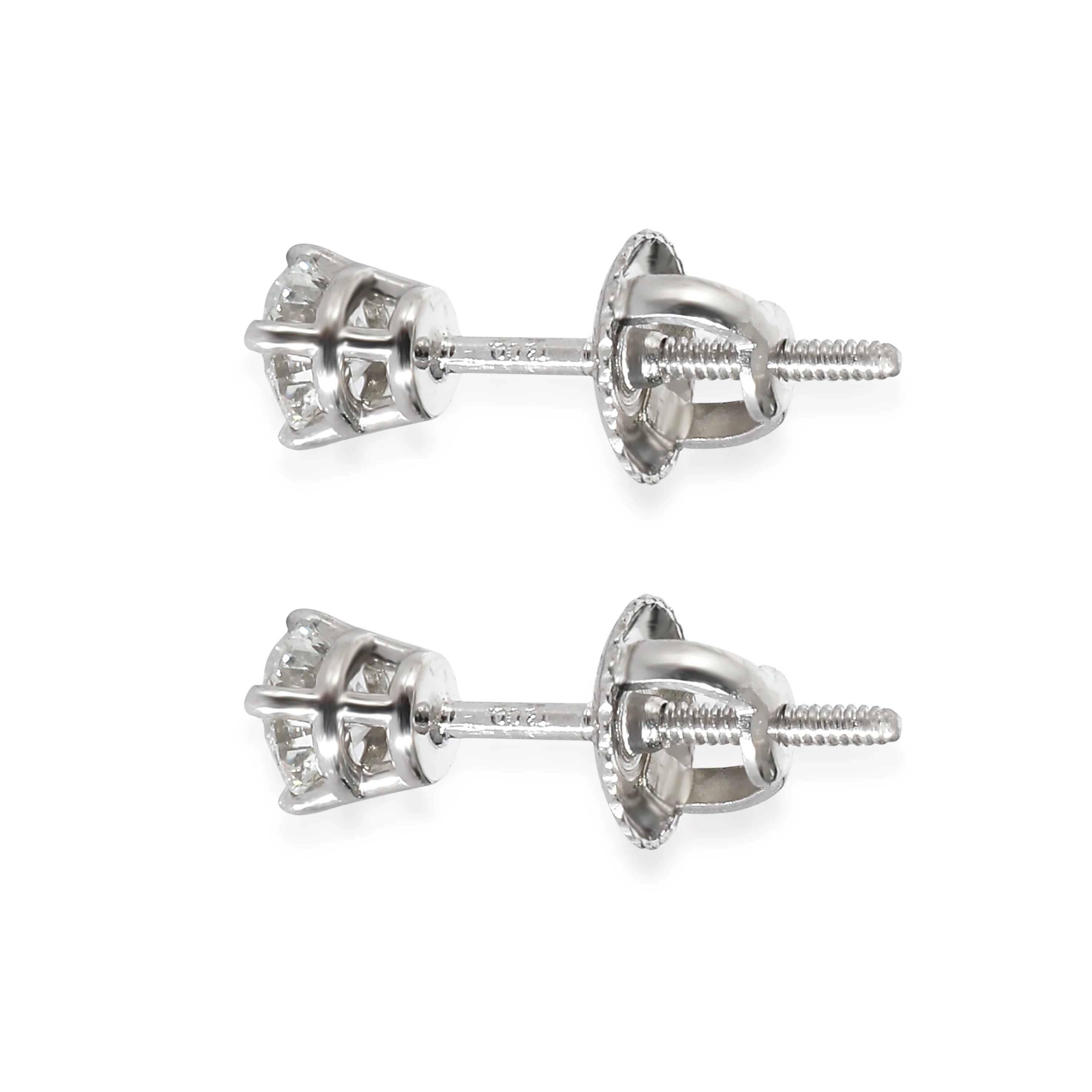 Tiffany & Co. Diamond Studs Earrings in Platinum I VS1 0.47 CTW - Image 2