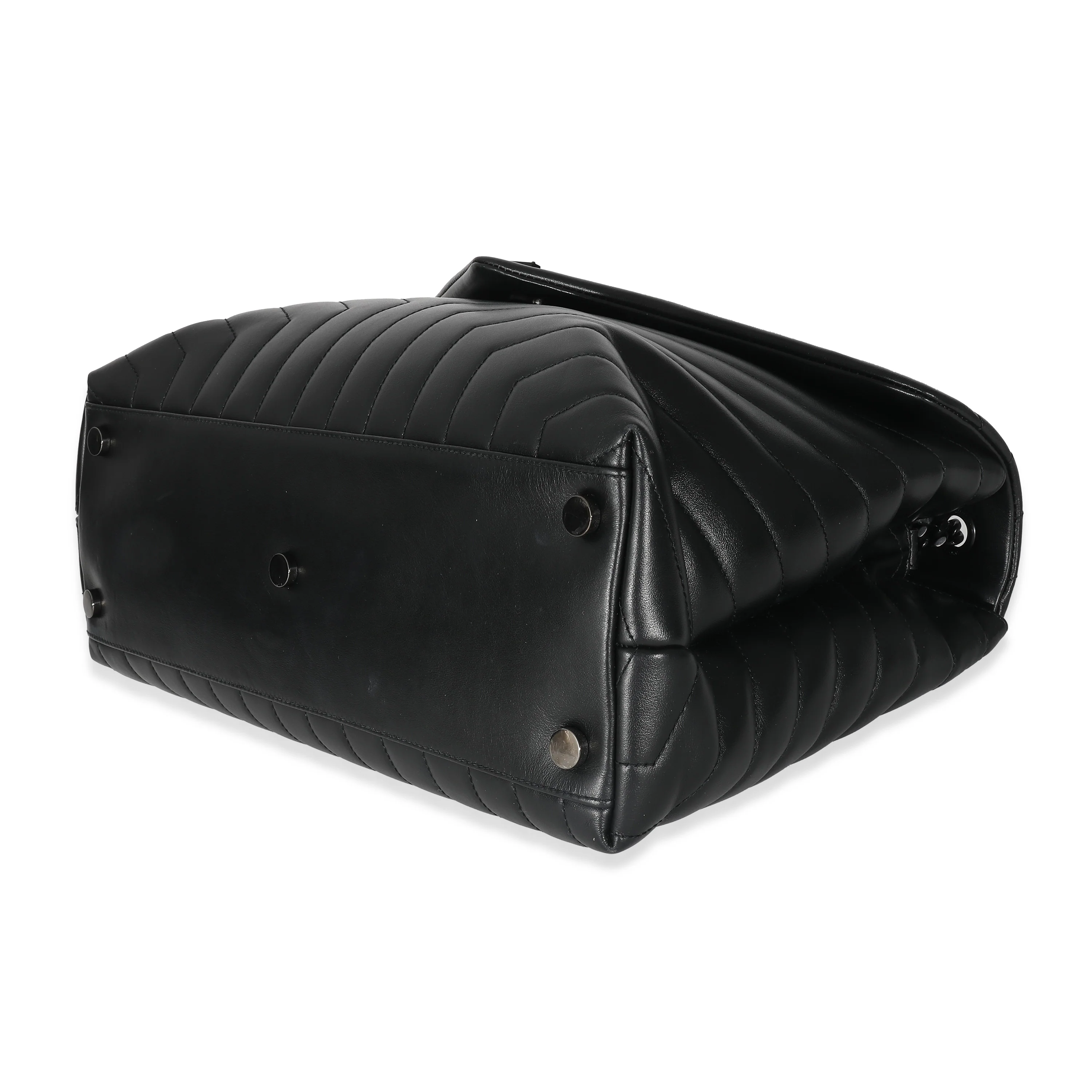 Saint Laurent Black Quilted Leather Large Loulou - Image 2
