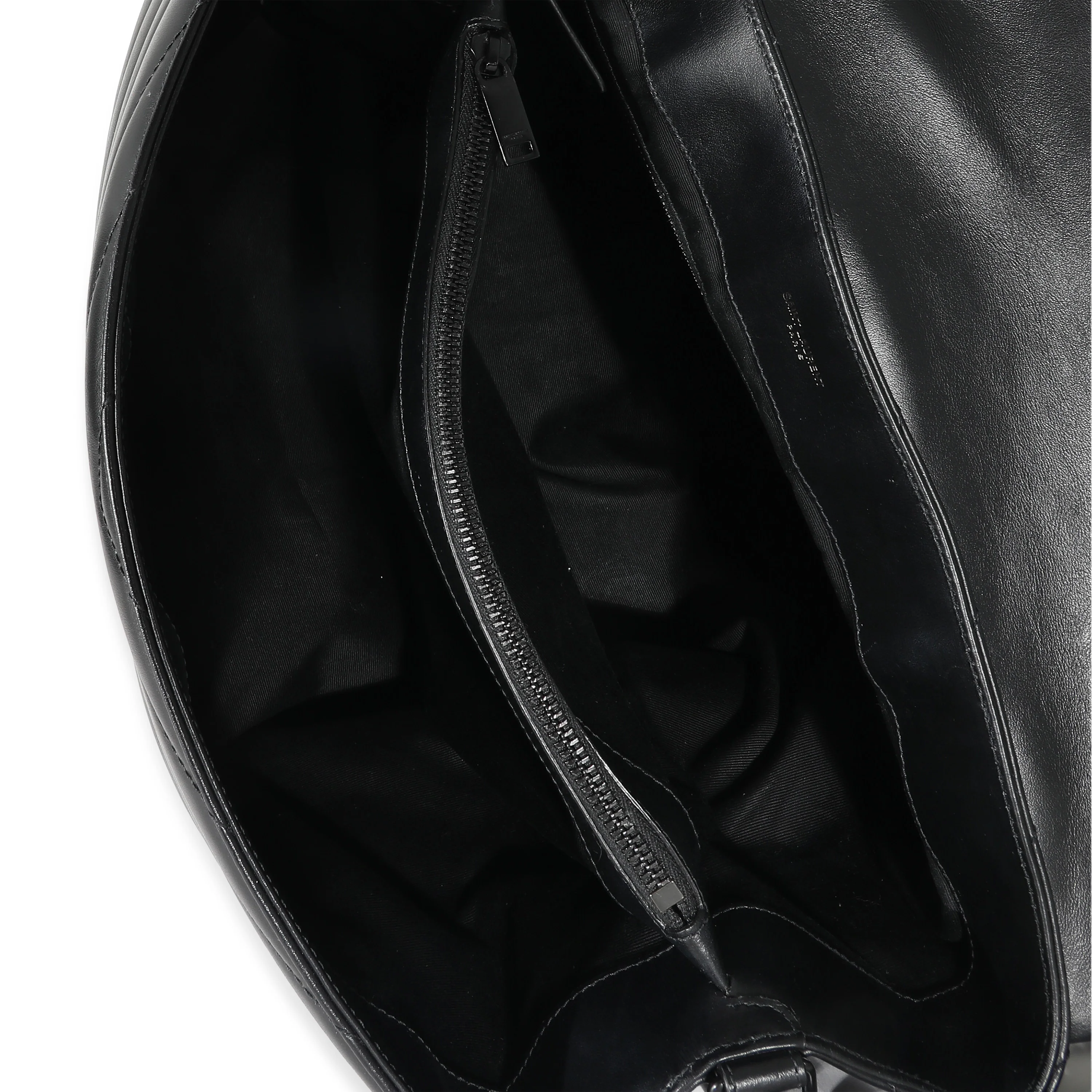 Saint Laurent Black Quilted Leather Large Loulou - Image 7