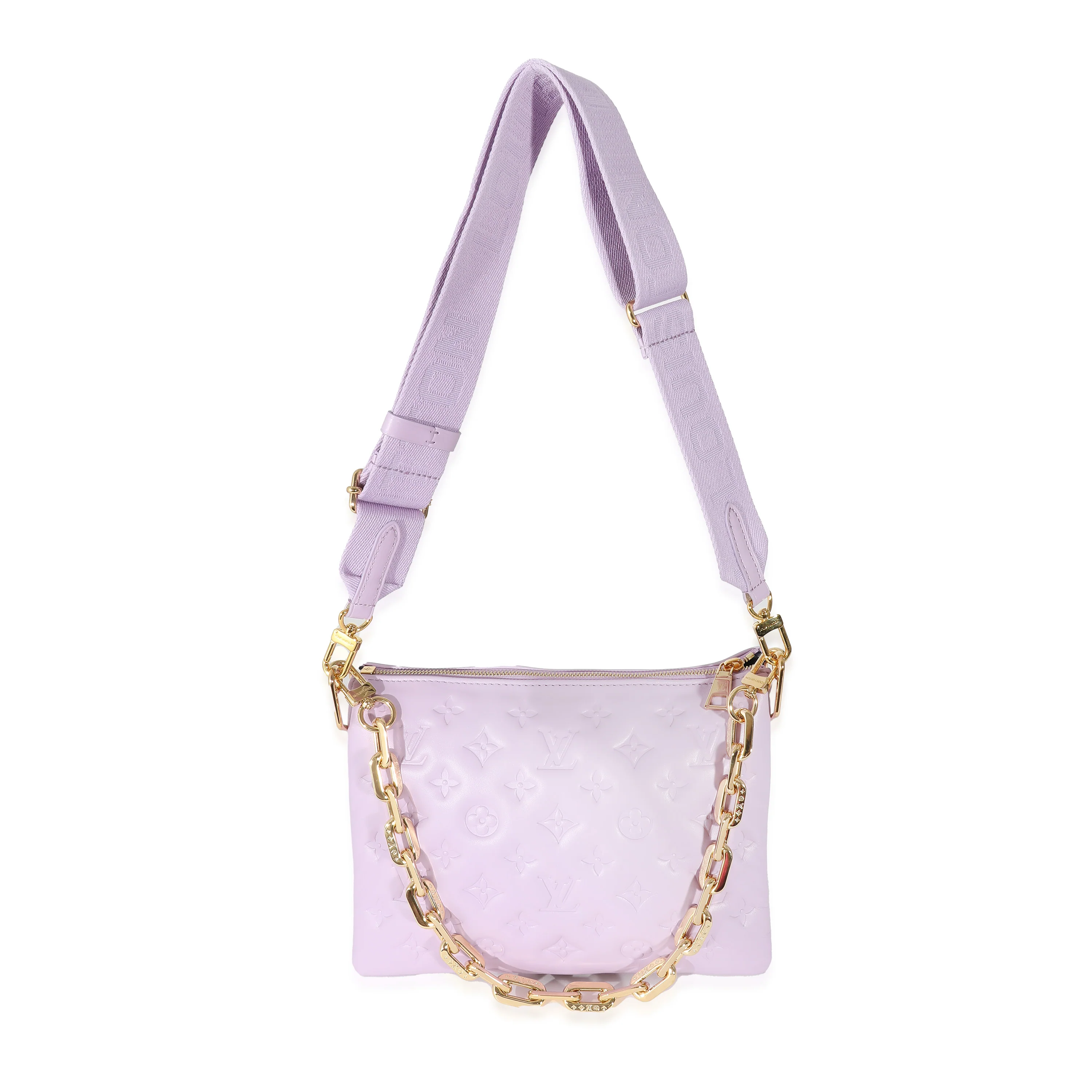 Louis Vuitton Purple Monogram Embossed Lambskin Coussin PM - Image 4