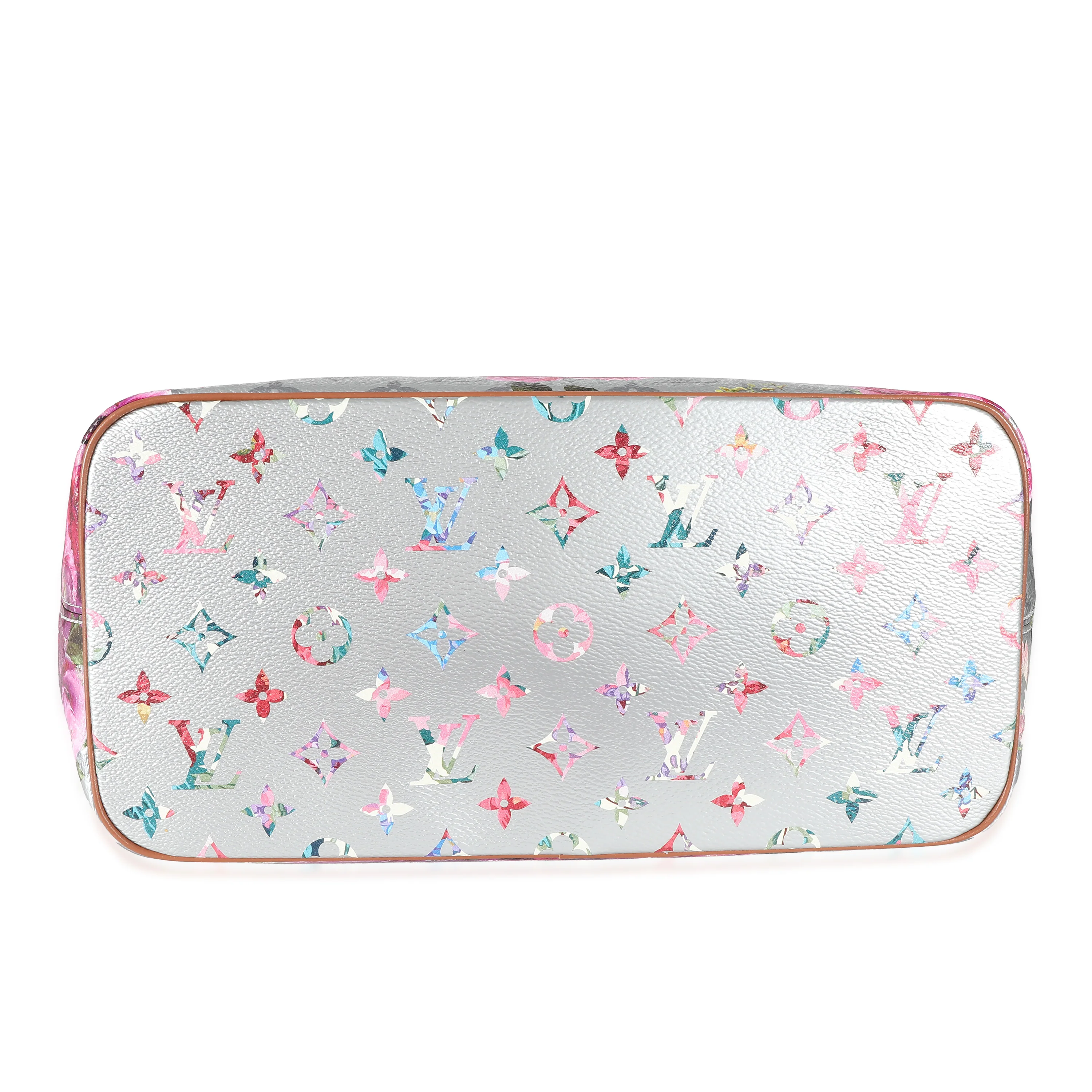 Louis Vuitton Silver Monogram Garden Canvas Neverfull MM - Image 7