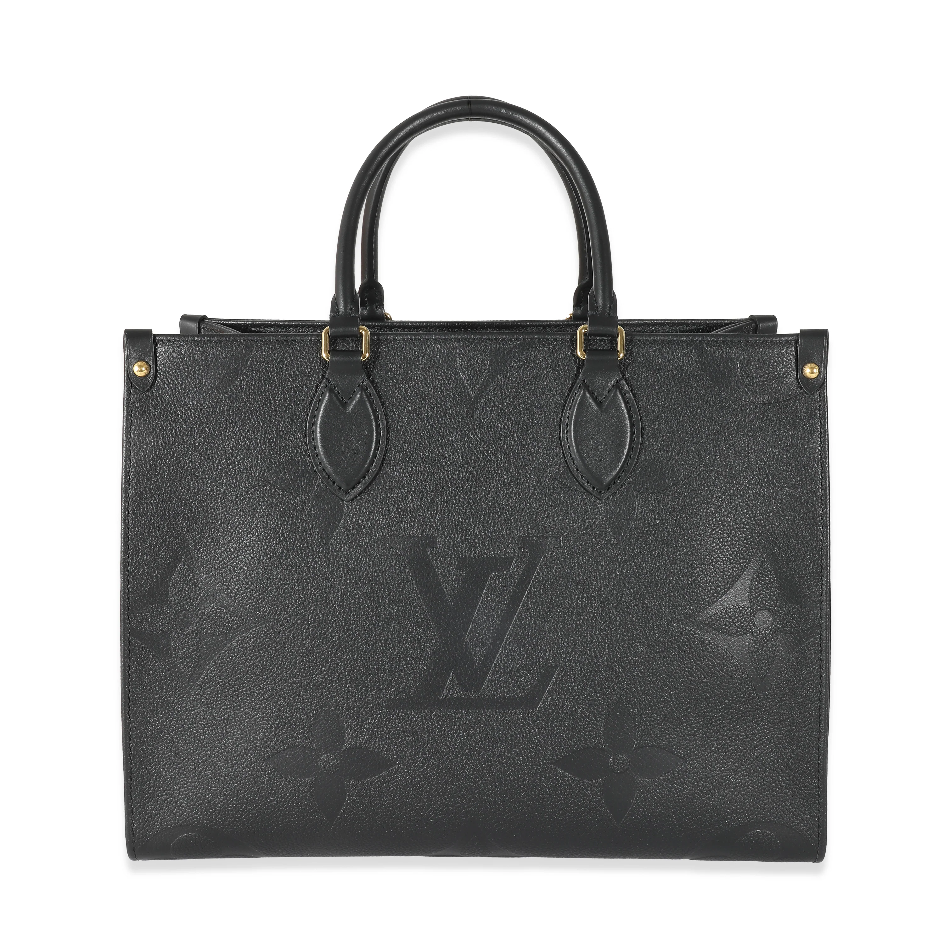 Louis Vuitton Black Monogram Giant Empreinte Onthego MM - Image 6