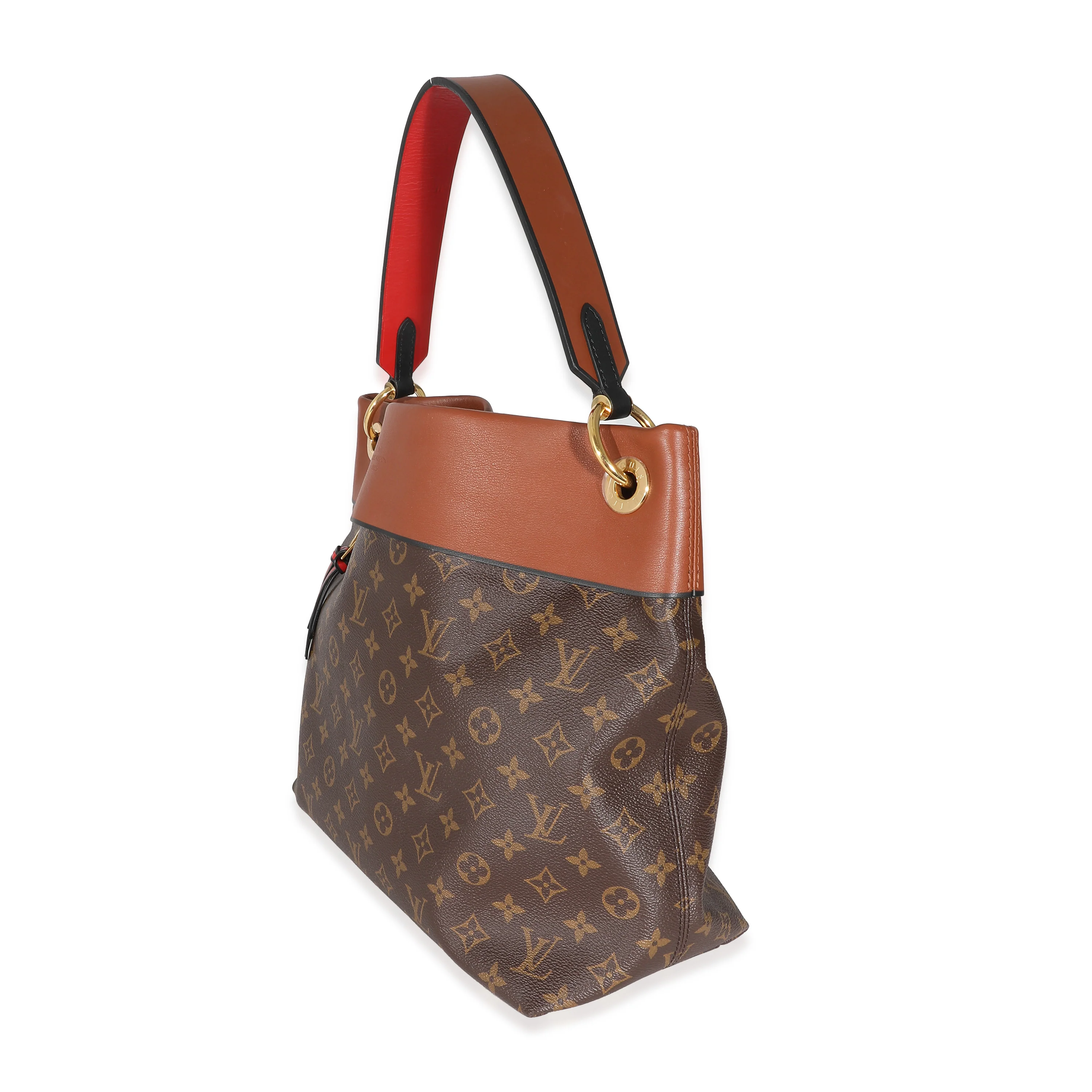 Louis Vuitton Caramel Rouge Monogram Canvas Tuileries Besace - Image 4