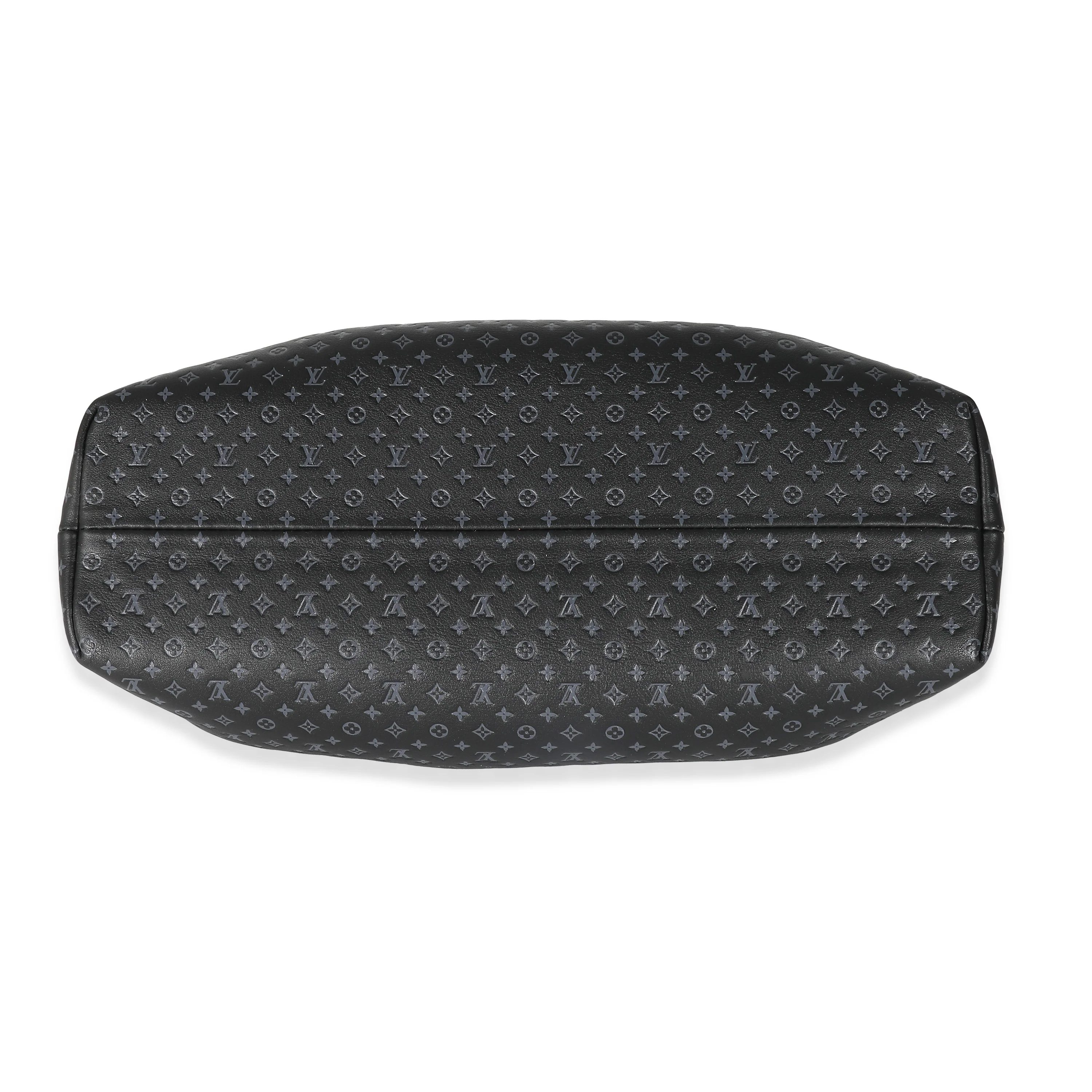 Louis Vuitton Black Monogram Embossed Calfskin Nanogram Clutch - Image 5