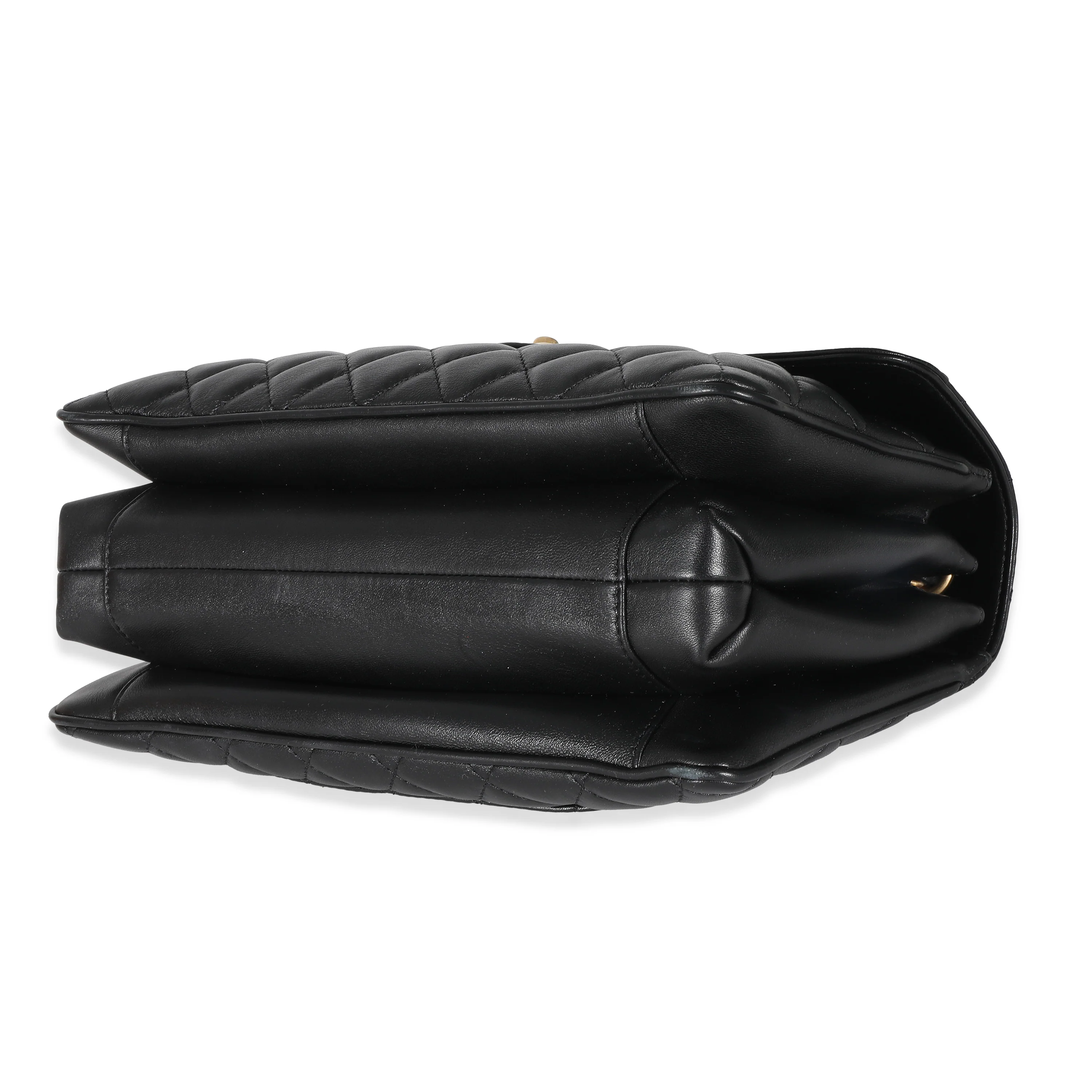 Chanel Black Quilted Lambskin Lard Coco Vintage Flap - Image 6