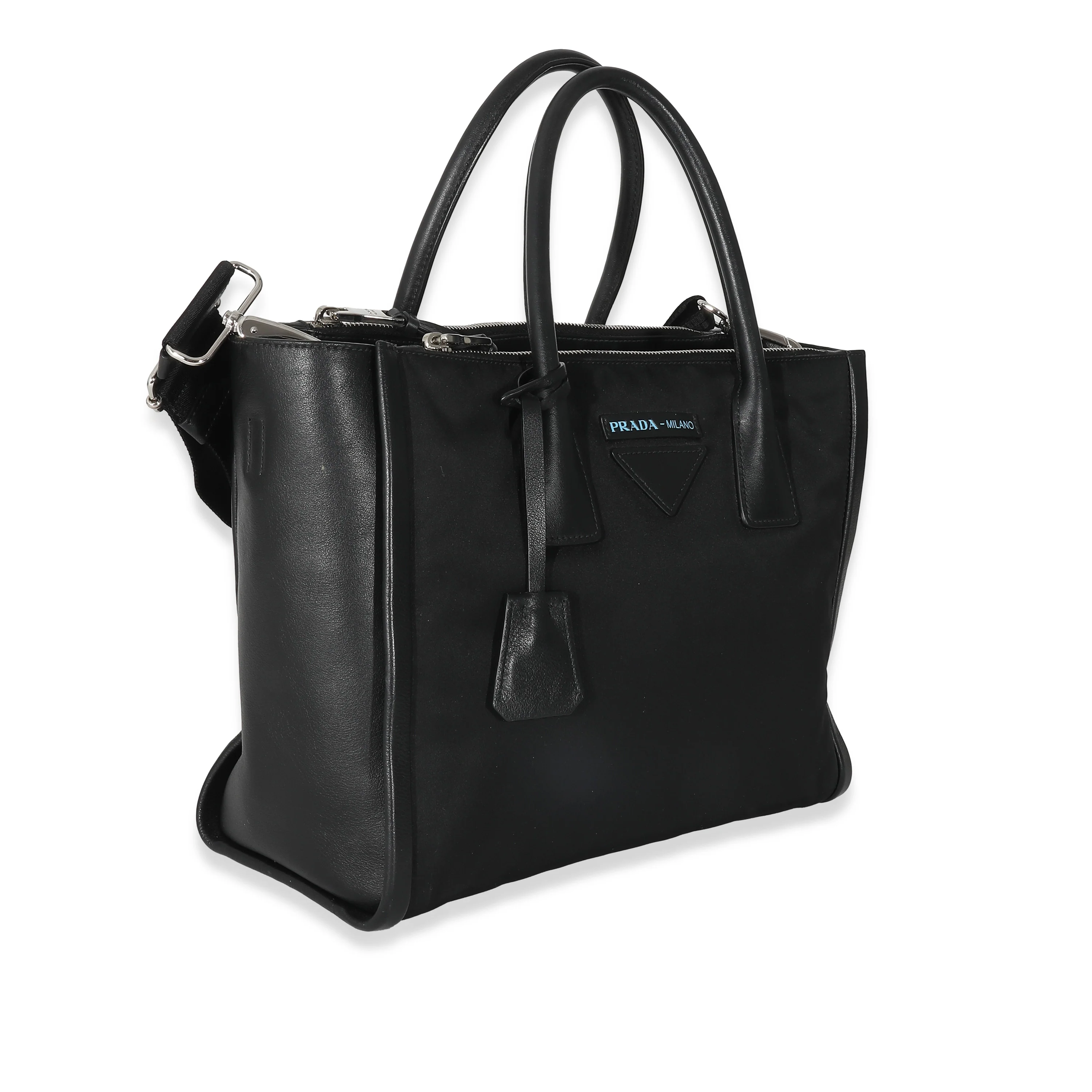 Prada Black Tessuto Nylon Grace Concept Tote - Image 3