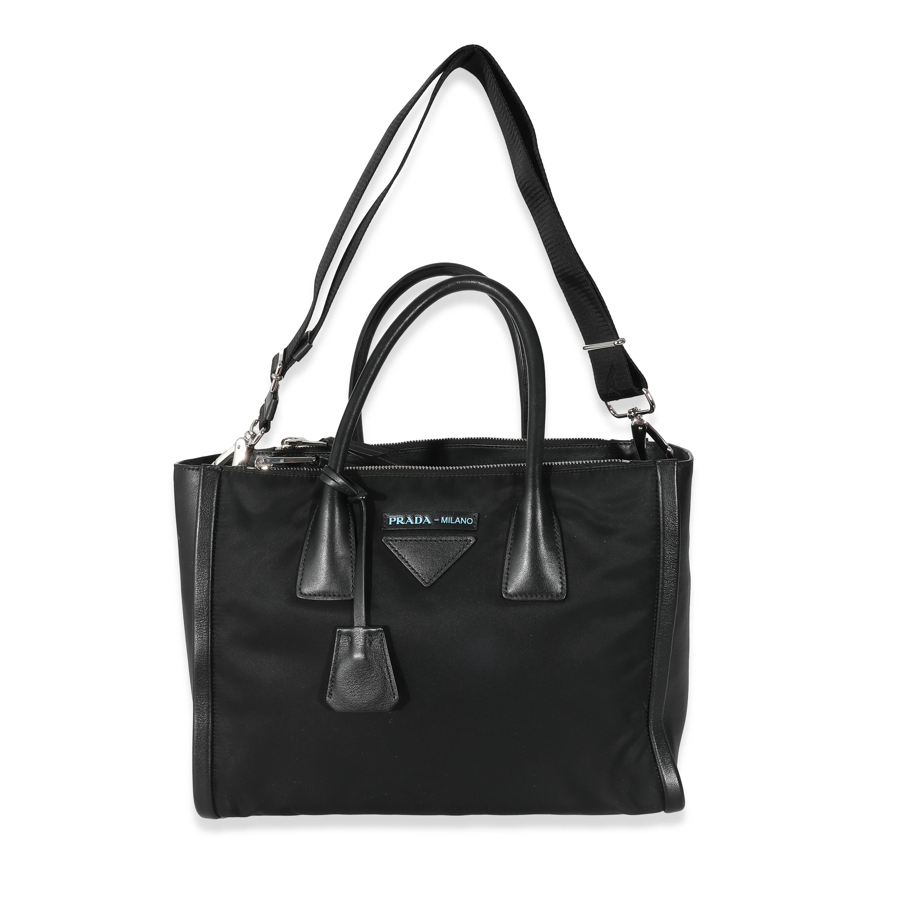 Prada Black Tessuto Nylon Grace Concept Tote - Image 8