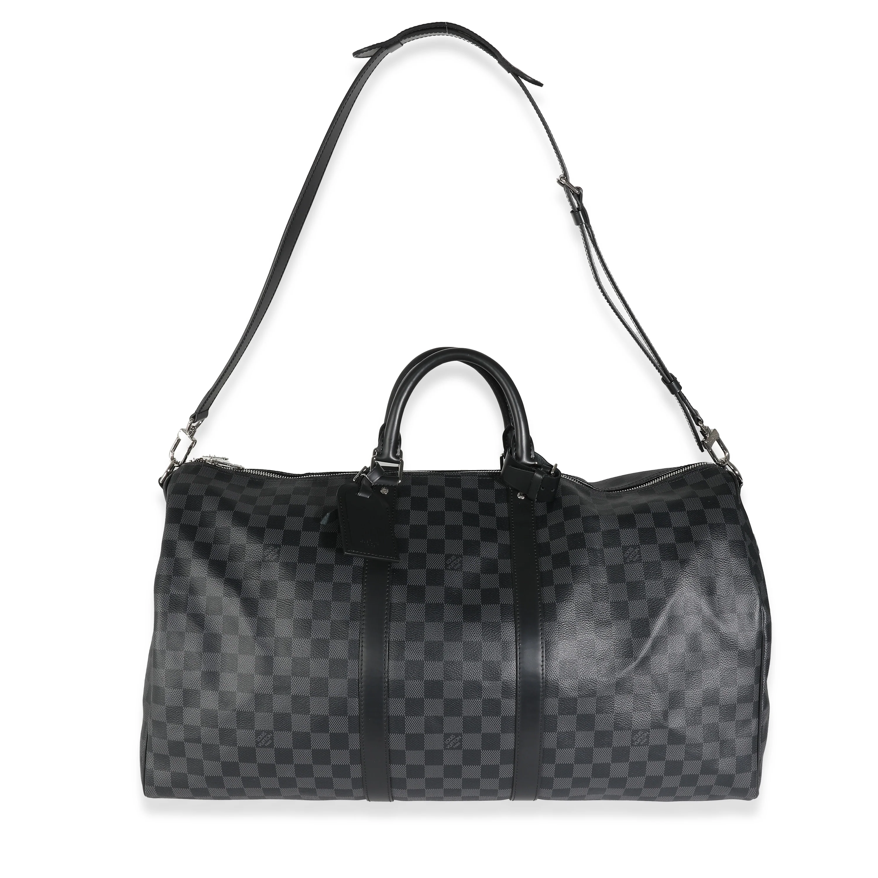 Louis Vuitton Damier Graphite Canvas Keepall Bandouliere 55 - Image 8