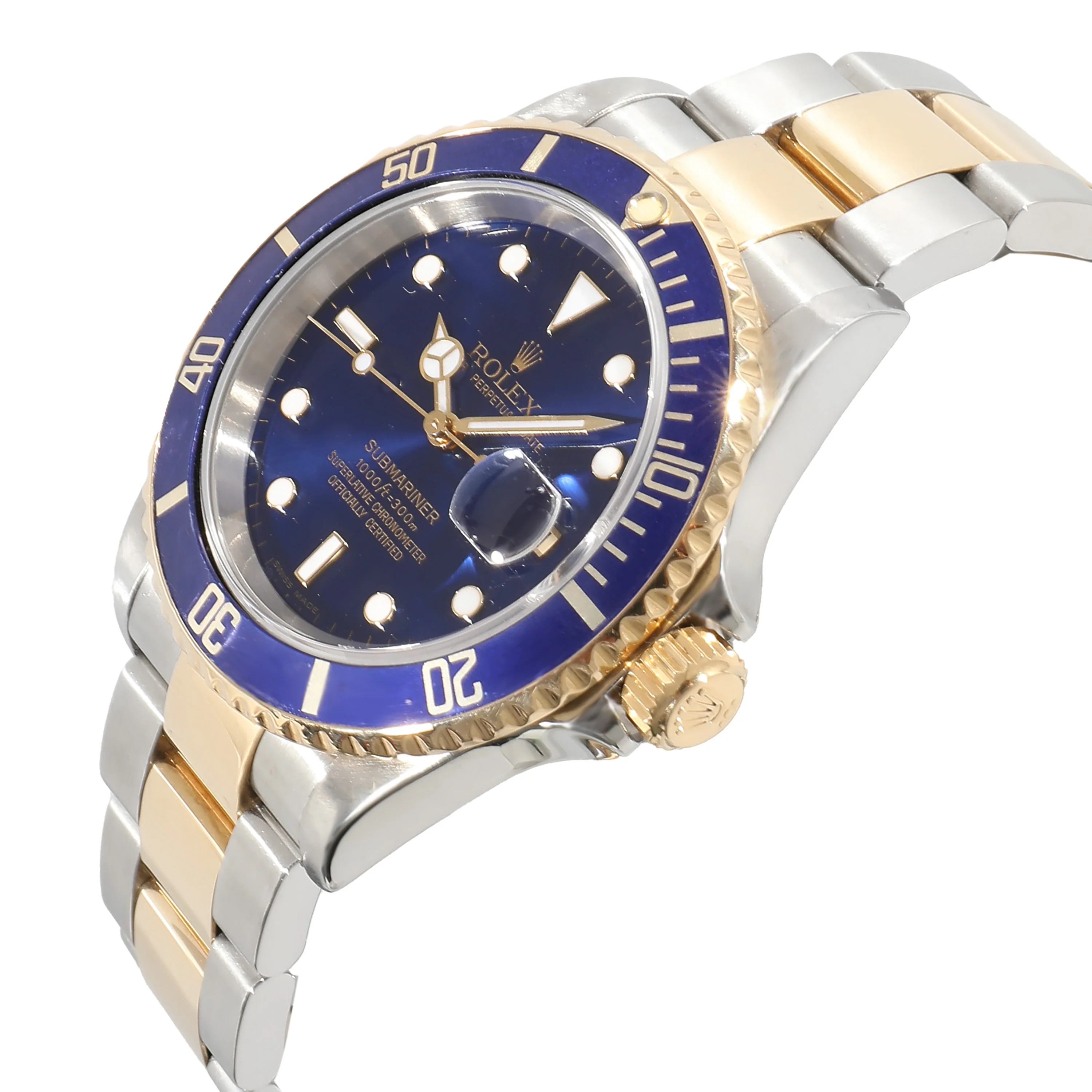 Rolex Submariner 16613 Mens Watch in 18kt Stainless Steel/Yellow Gold - Image 3