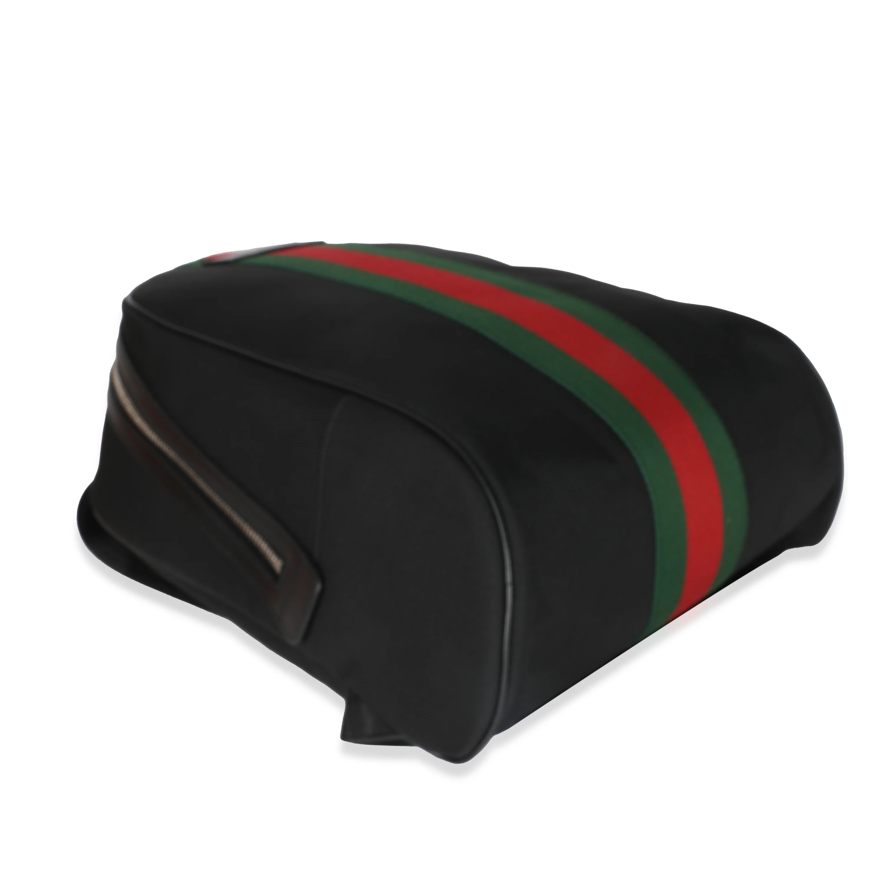 Gucci Black Canvas Web Stripe Backpack - Image 4