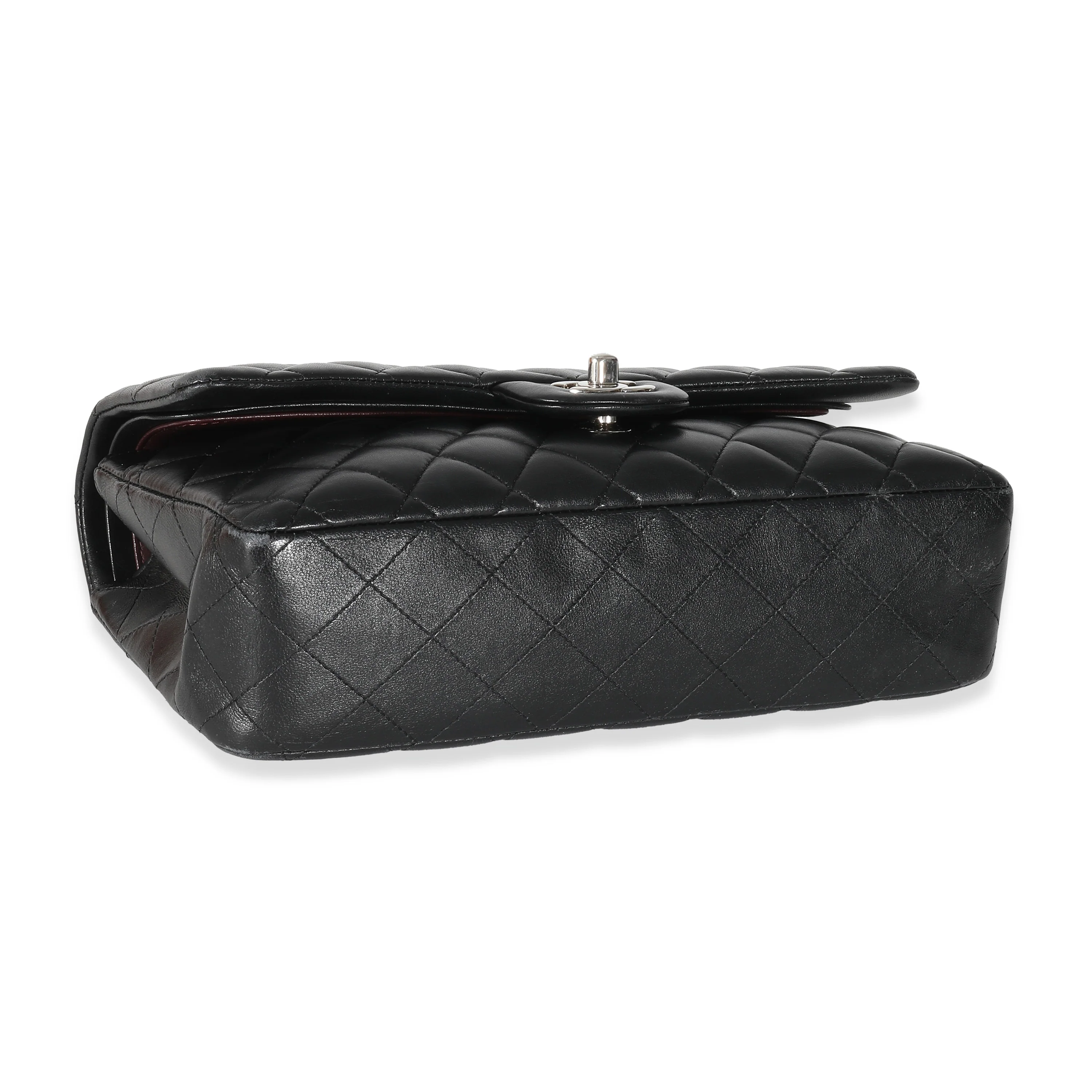 Chanel Black Quilted Lambskin Medium Classic Double Flap Bag - Image 4