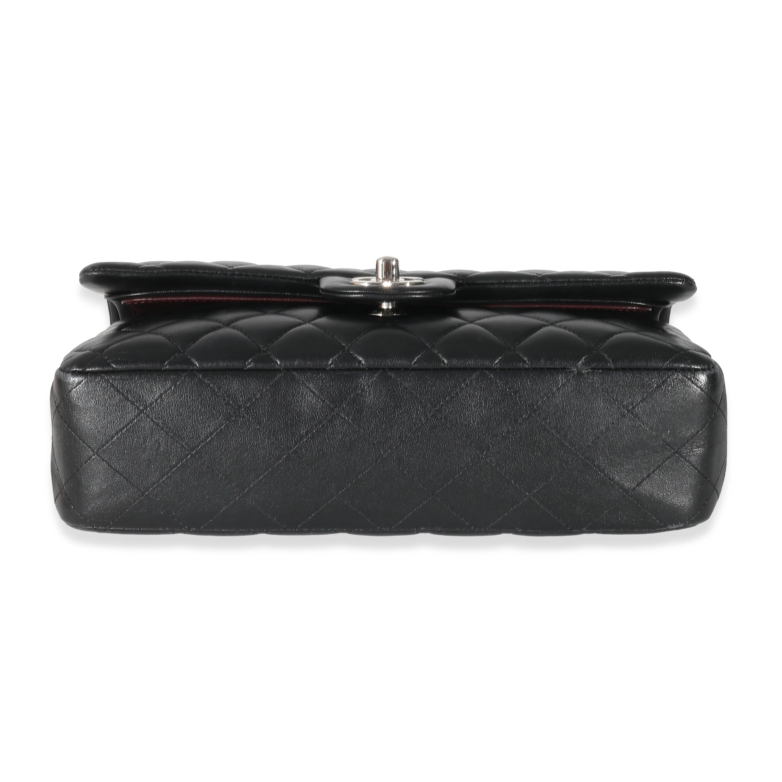 Chanel Black Quilted Lambskin Medium Classic Double Flap Bag - Image 7