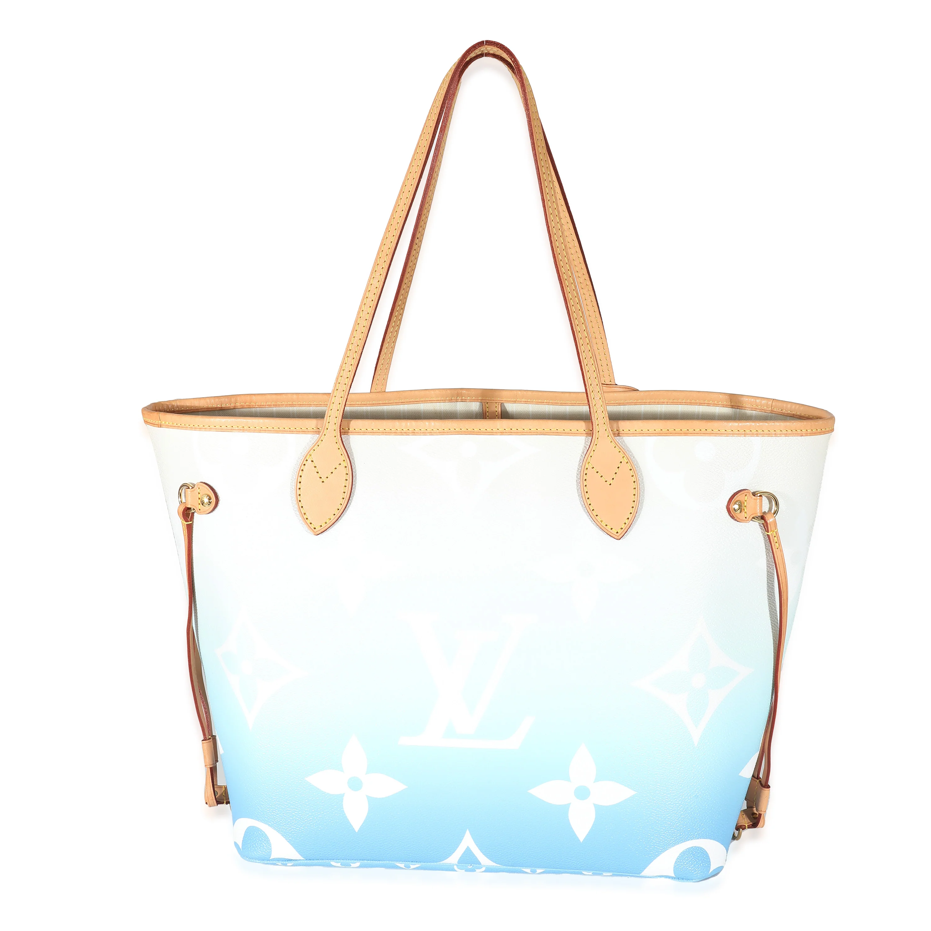 Louis Vuitton Blue Giant Monogram Canvas By The Pool Neverfull MM - Image 5