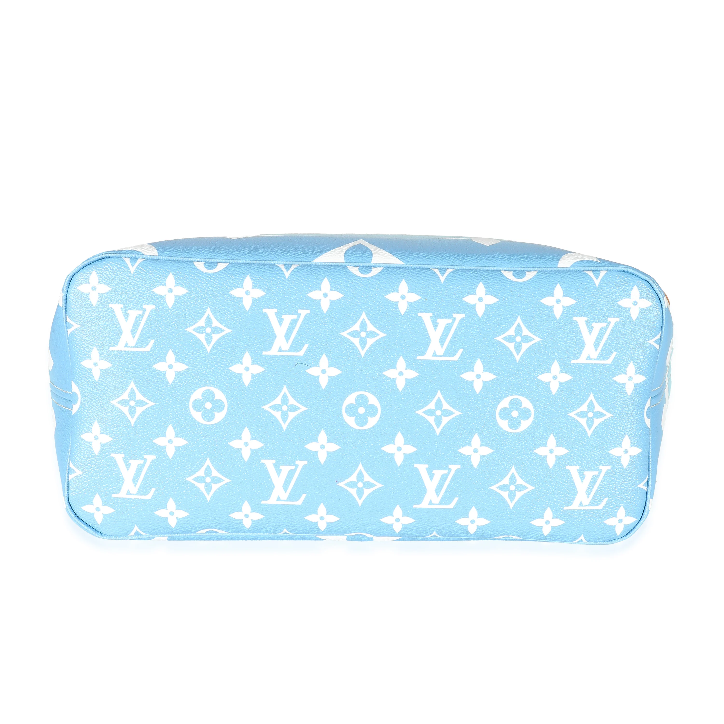 Louis Vuitton Blue Giant Monogram Canvas By The Pool Neverfull MM - Image 7