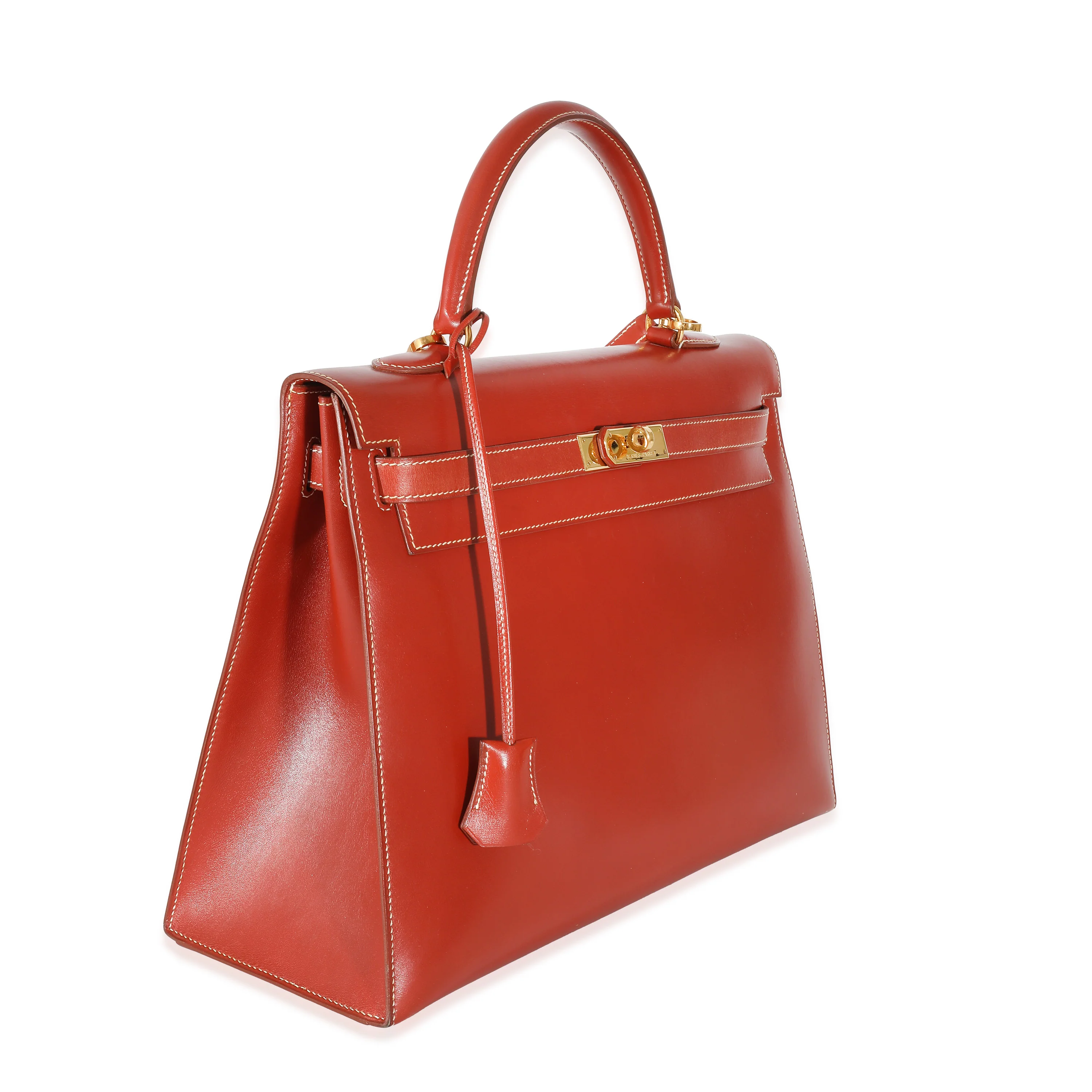 Hermès Brique Box Sellier Kelly 35 GHW - Image 7