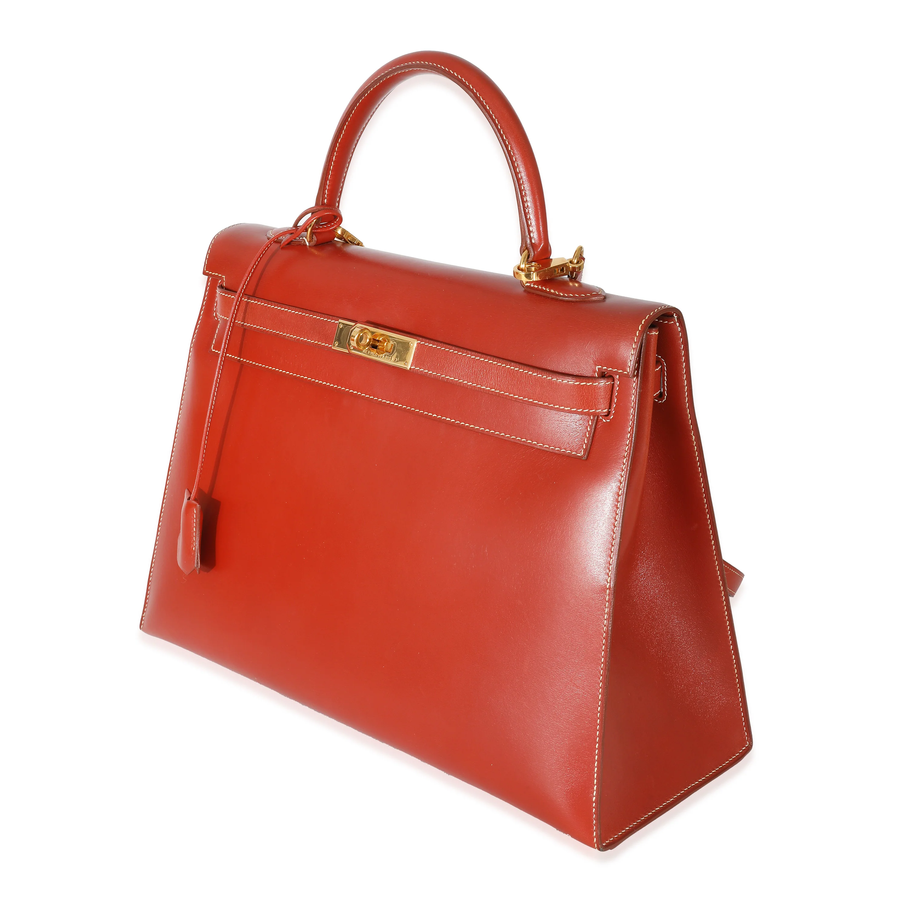 Hermès Brique Box Sellier Kelly 35 GHW - Image 8