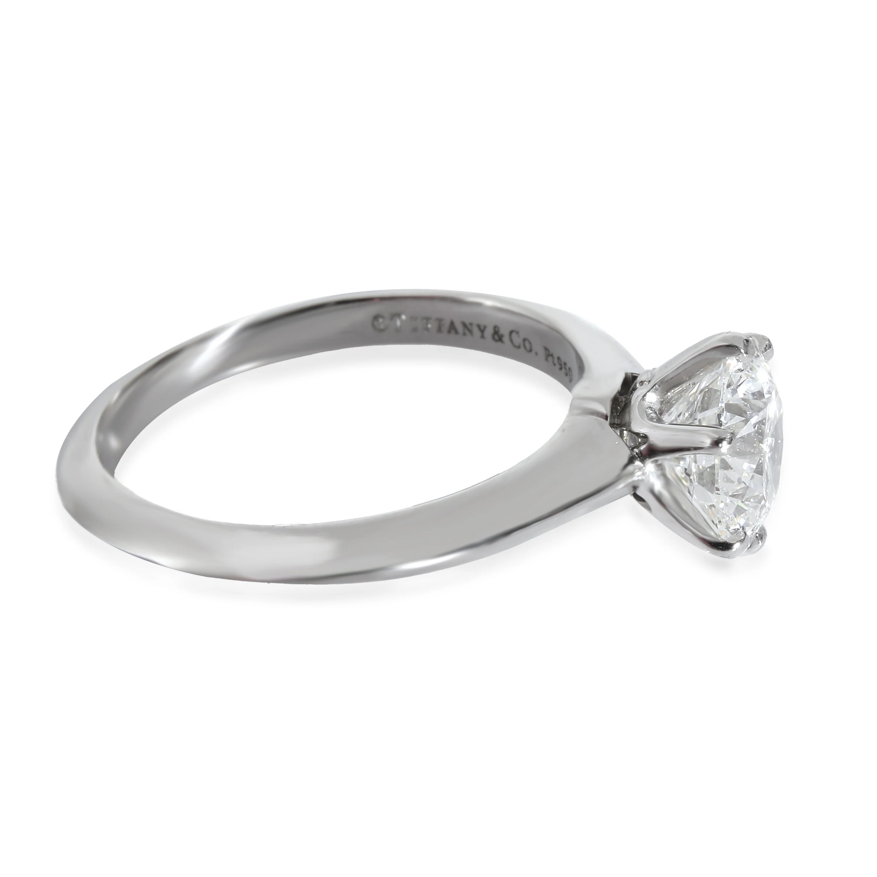 Solitaire Diamond Engagement Ring in Platinum  H VVS1 1.34 CTW - Image 2