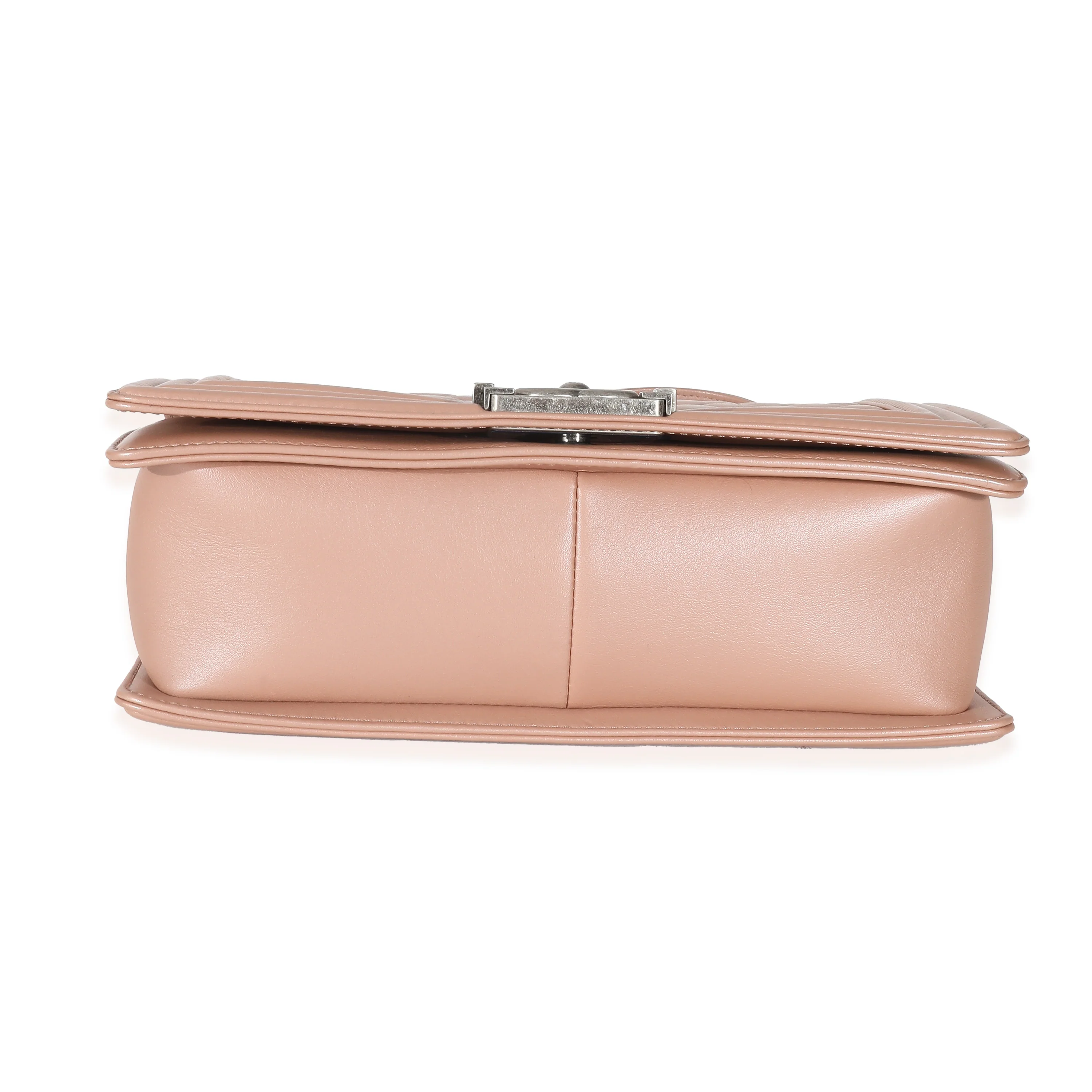 Chanel Pink Iridescent Calfskin Medium Boy Bag - Image 7