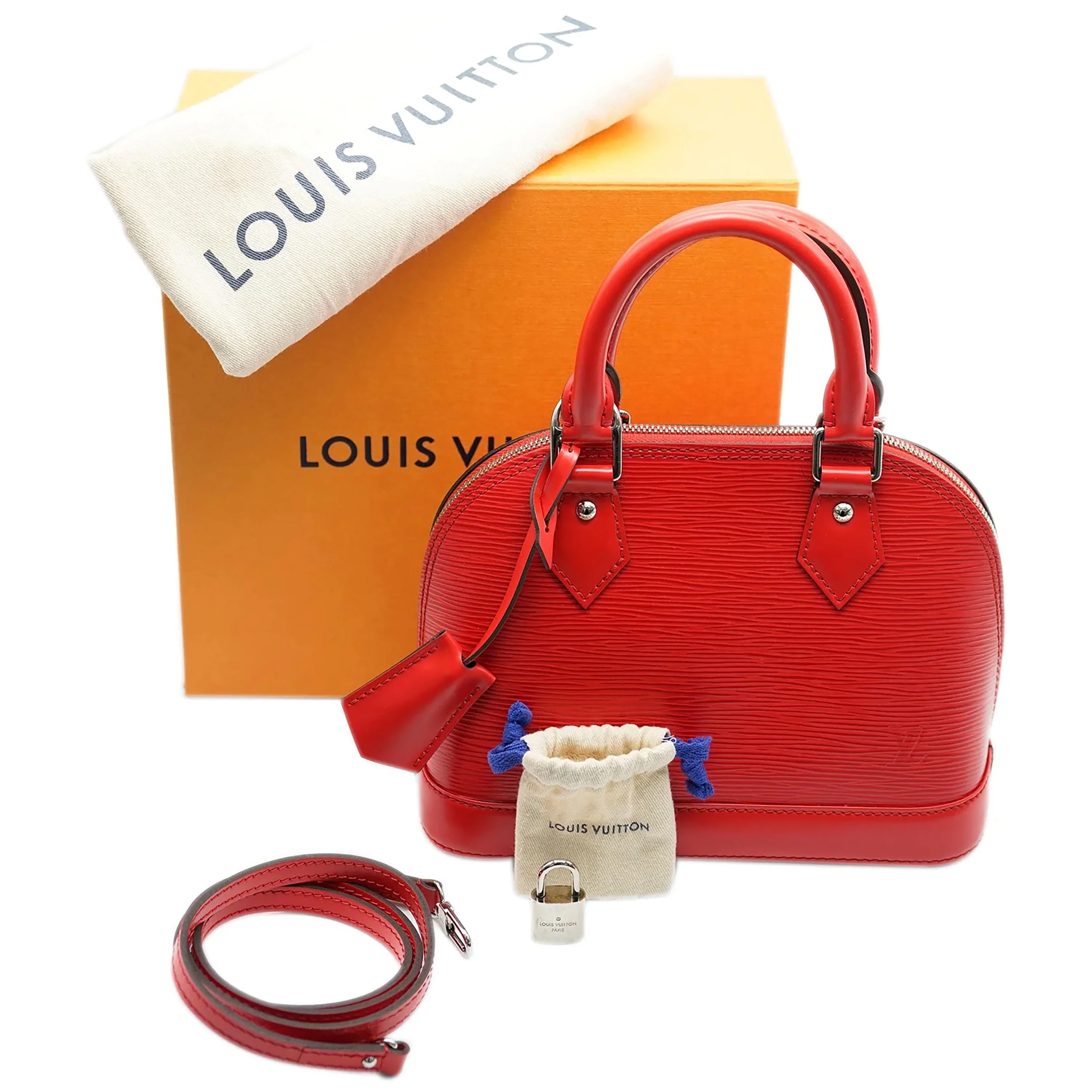 Louis Vuitton Coquelicot Epi Alma BB - Image 9