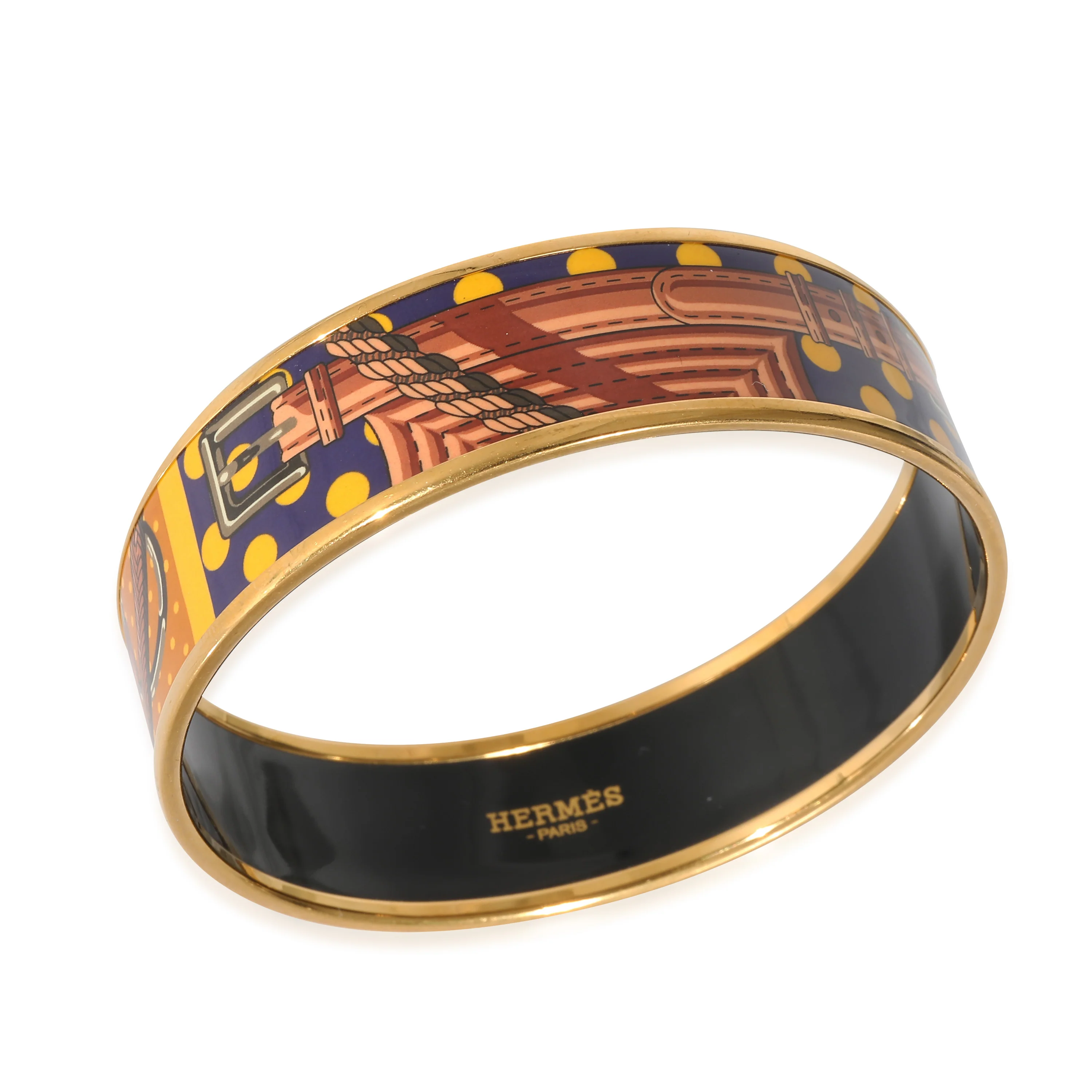 Clic Clac A Pois Enamel Gold Bracelet 62 - Image 3