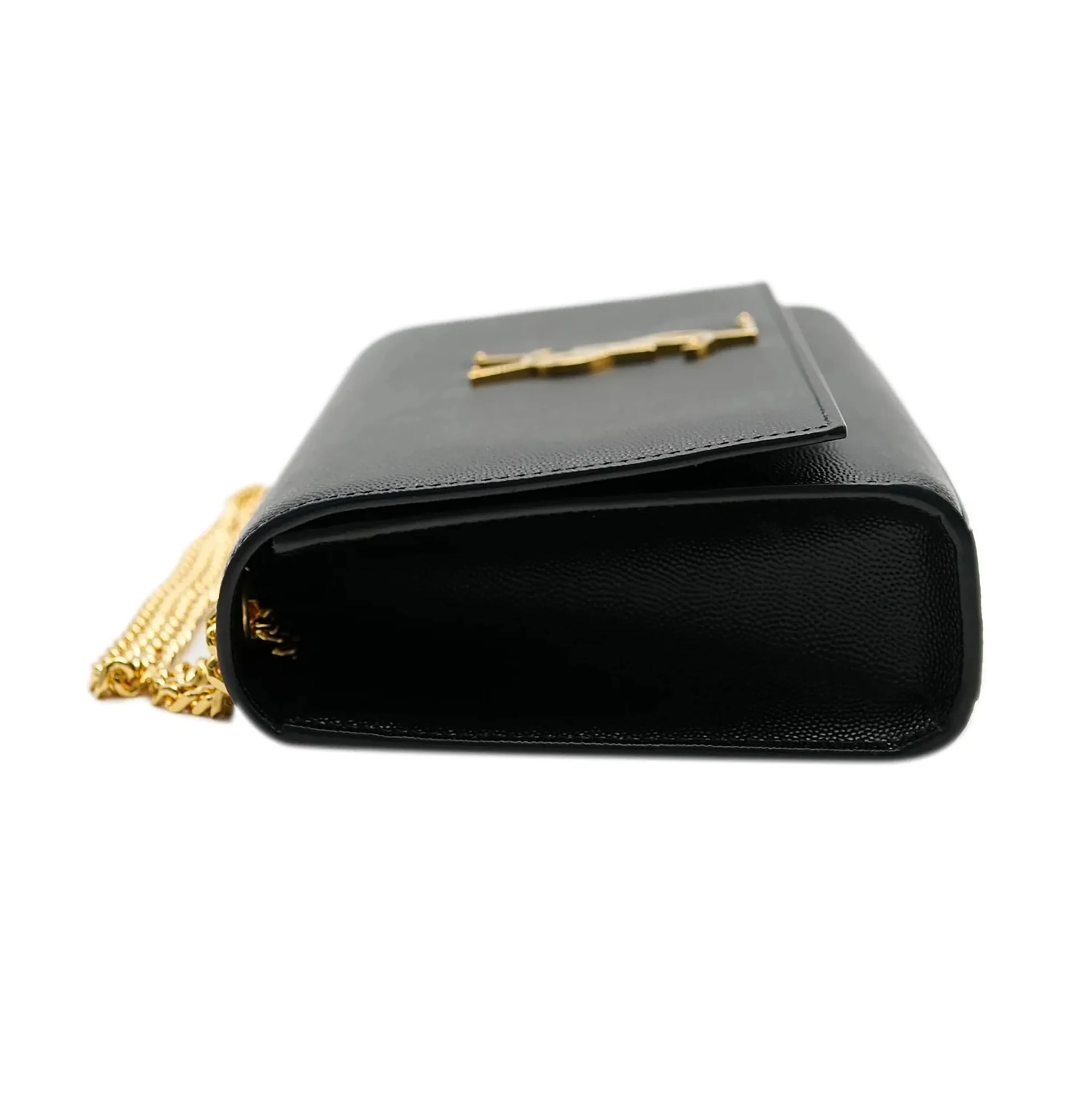 Saint Laurent Black Grain De Poudre Medium Kate Bag - Image 4