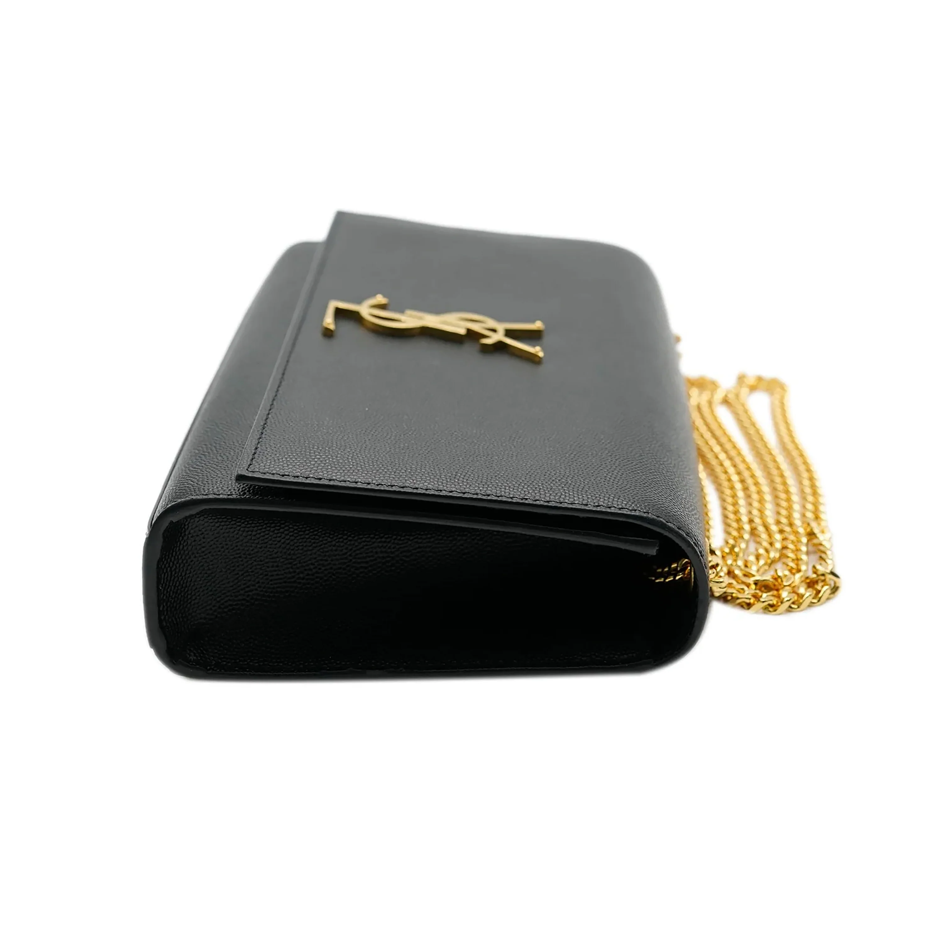 Saint Laurent Black Grain De Poudre Medium Kate Bag - Image 5