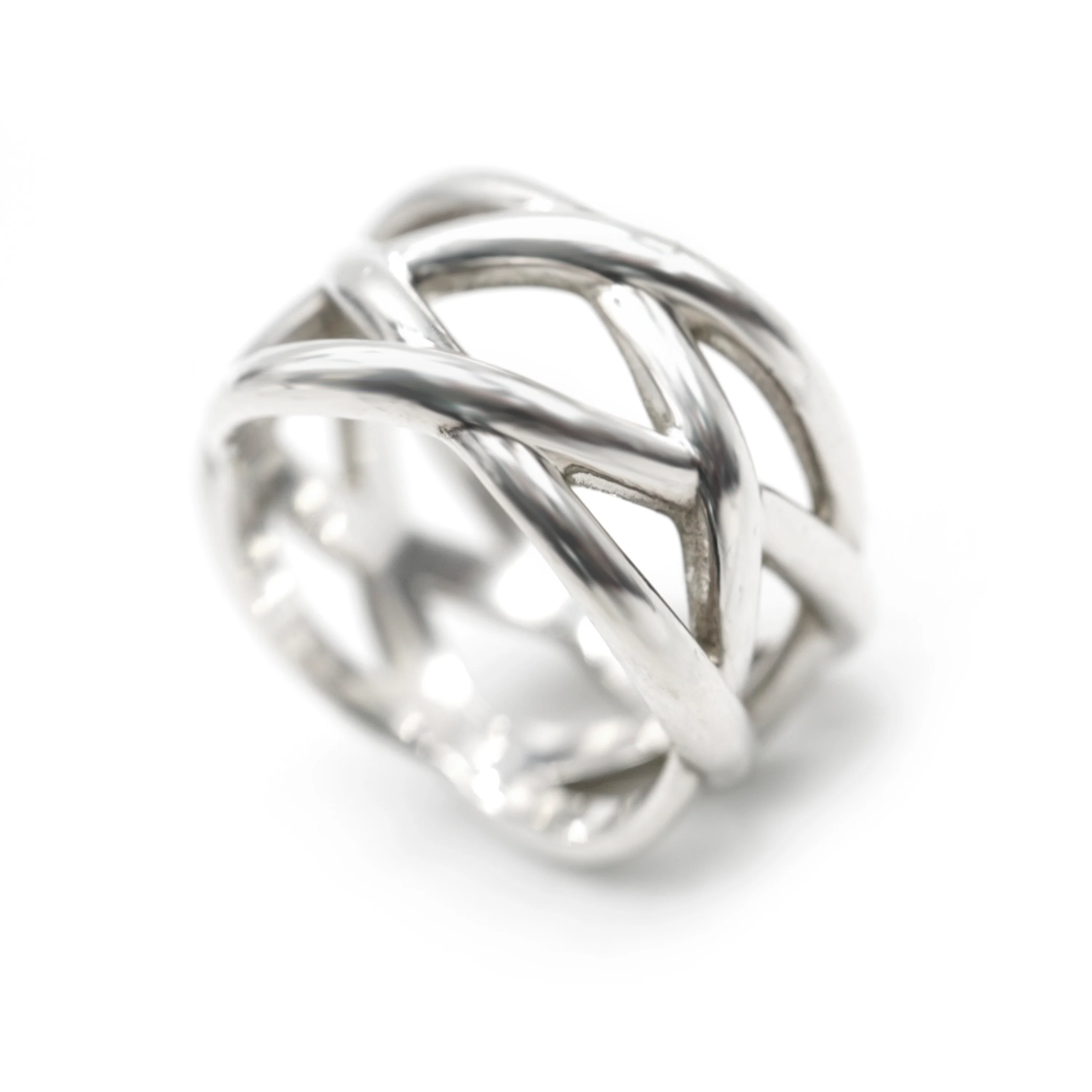 Tiffany & Co. Braided Criss Cross Band in Sterling Silver - Image 2