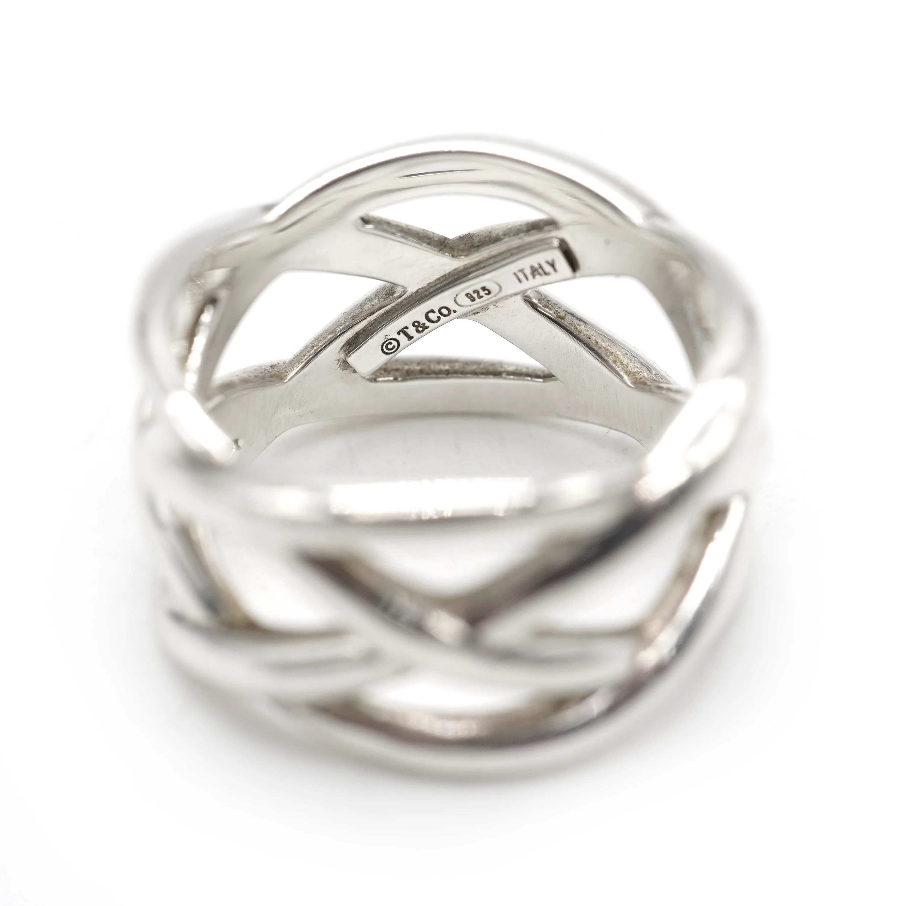 Tiffany & Co. Braided Criss Cross Band in Sterling Silver - Image 3