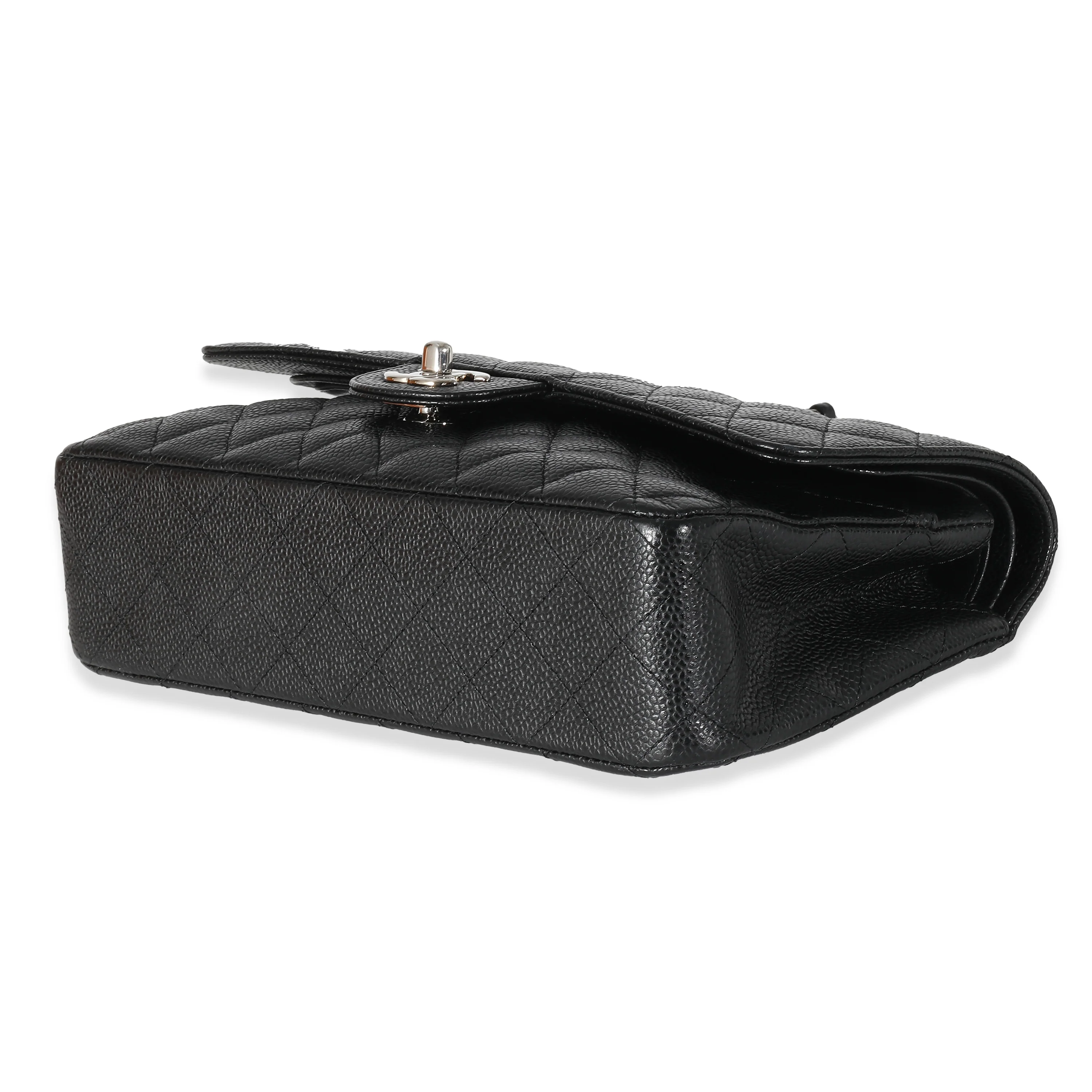 Chanel Black Quilted Caviar Medium Classic Double Flap Bag - Image 6