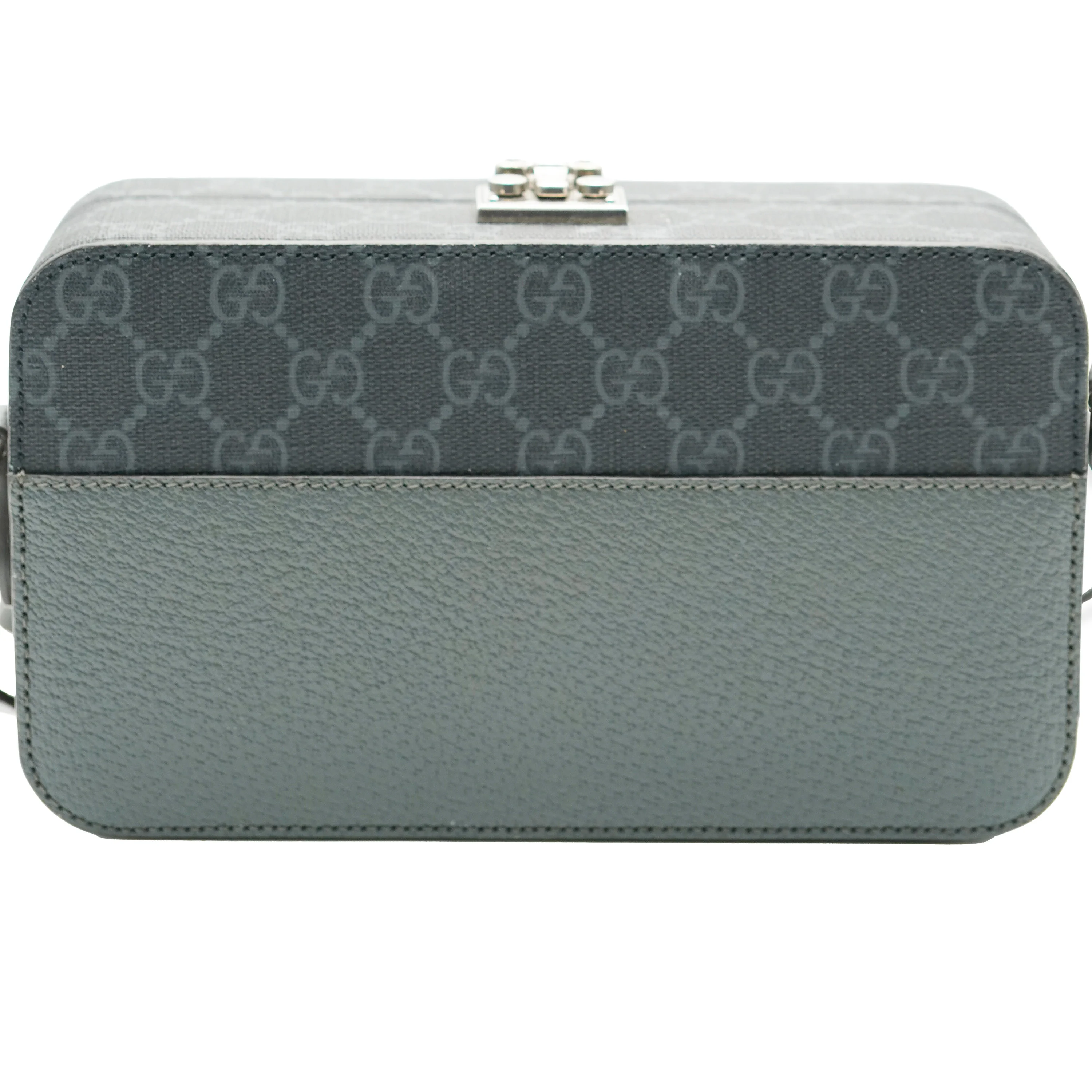 Grey Calfskin GG Supreme Interlocking G Messenger - Image 2