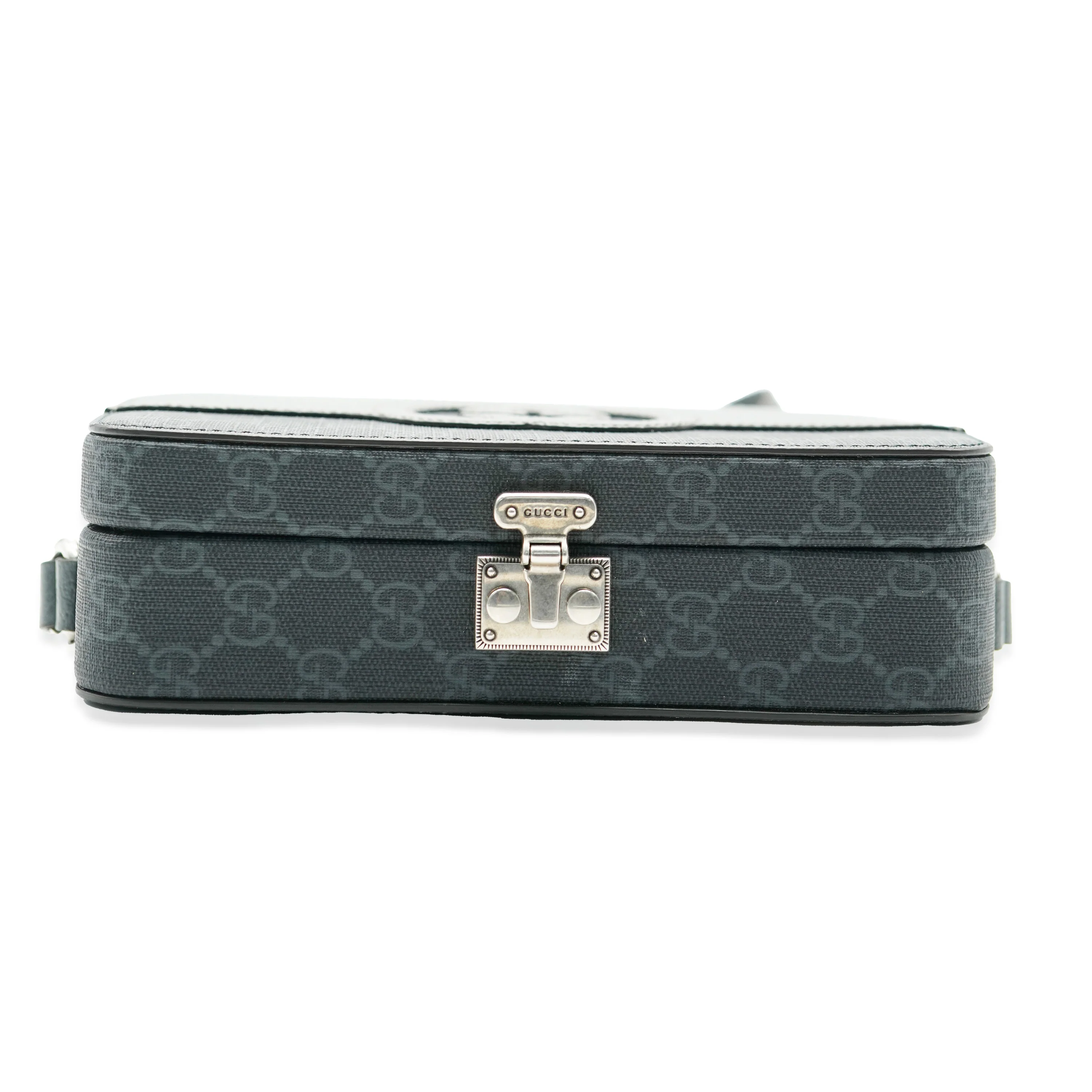 Grey Calfskin GG Supreme Interlocking G Messenger - Image 3