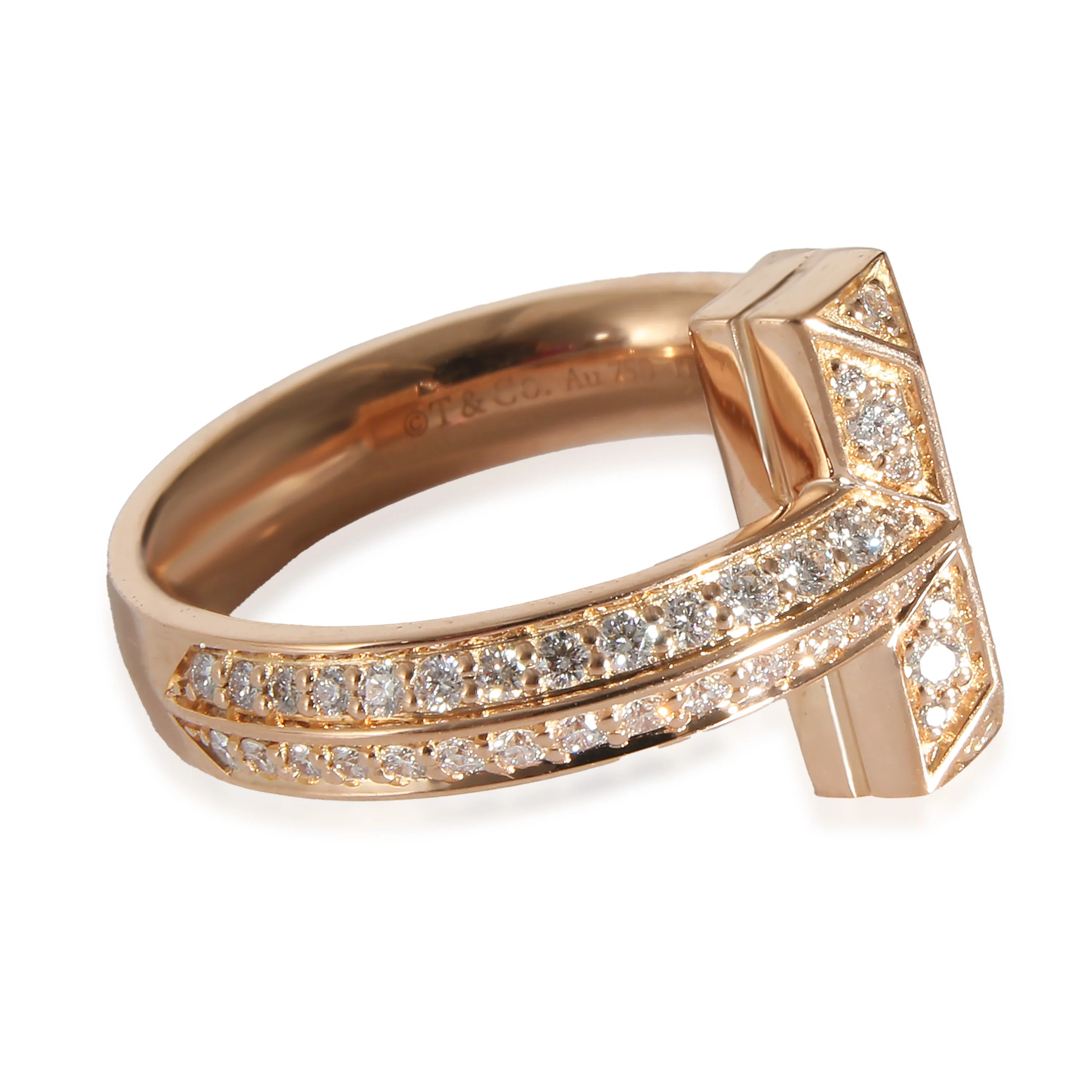 Tiffany & Co. T T1 Diamond Ring in 18K Yellow Gold 0.55 CTW - Image 2