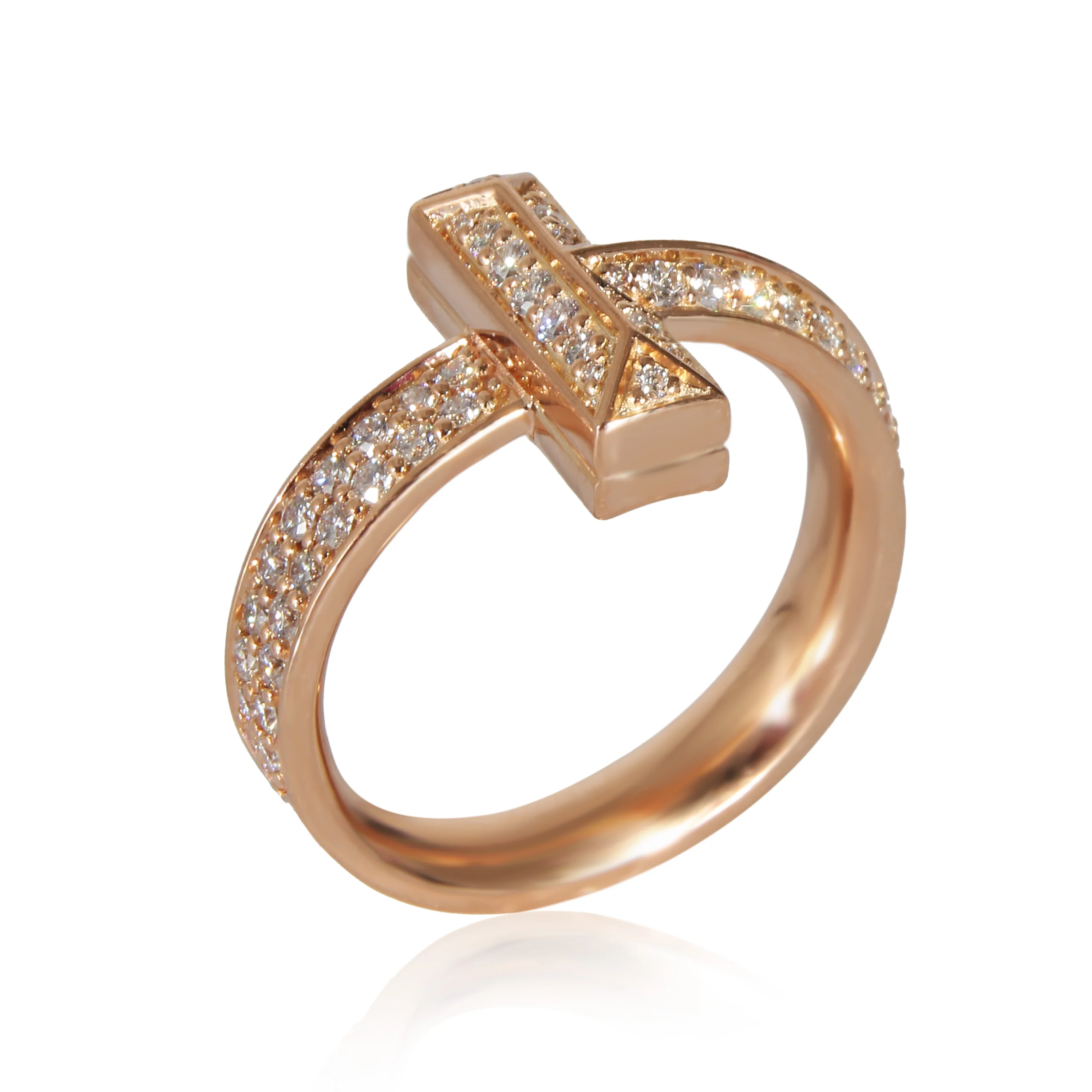 Tiffany & Co. T T1 Diamond Ring in 18K Yellow Gold 0.55 CTW - Image 3