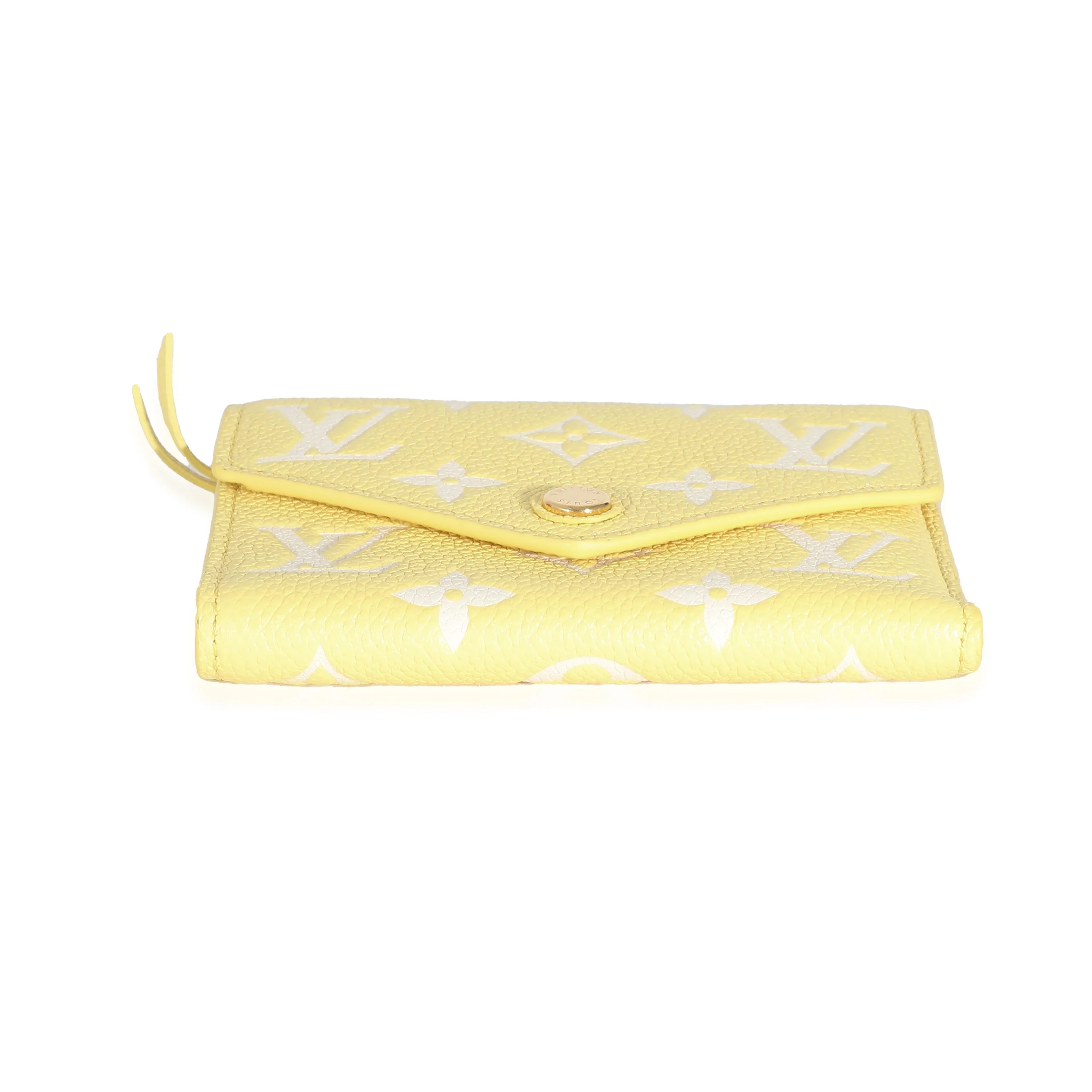 Louis Vuitton Lemon Curd Monogram Empreinte Victorine Wallet - Image 6