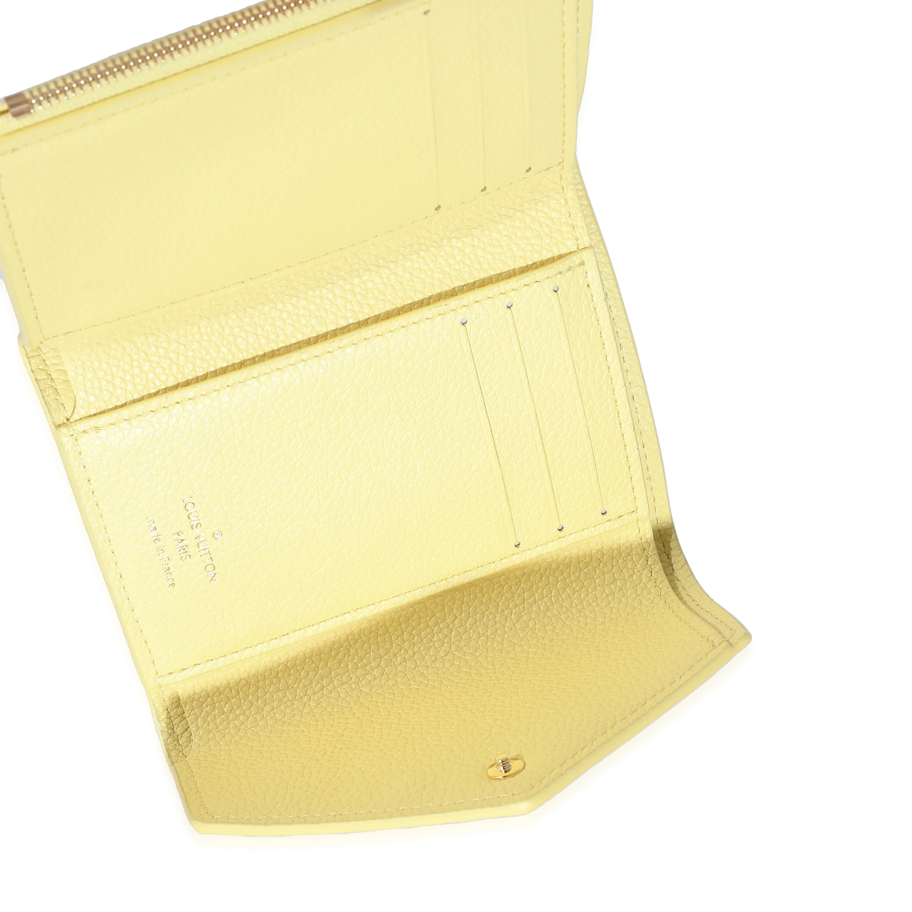 Louis Vuitton Lemon Curd Monogram Empreinte Victorine Wallet - Image 8