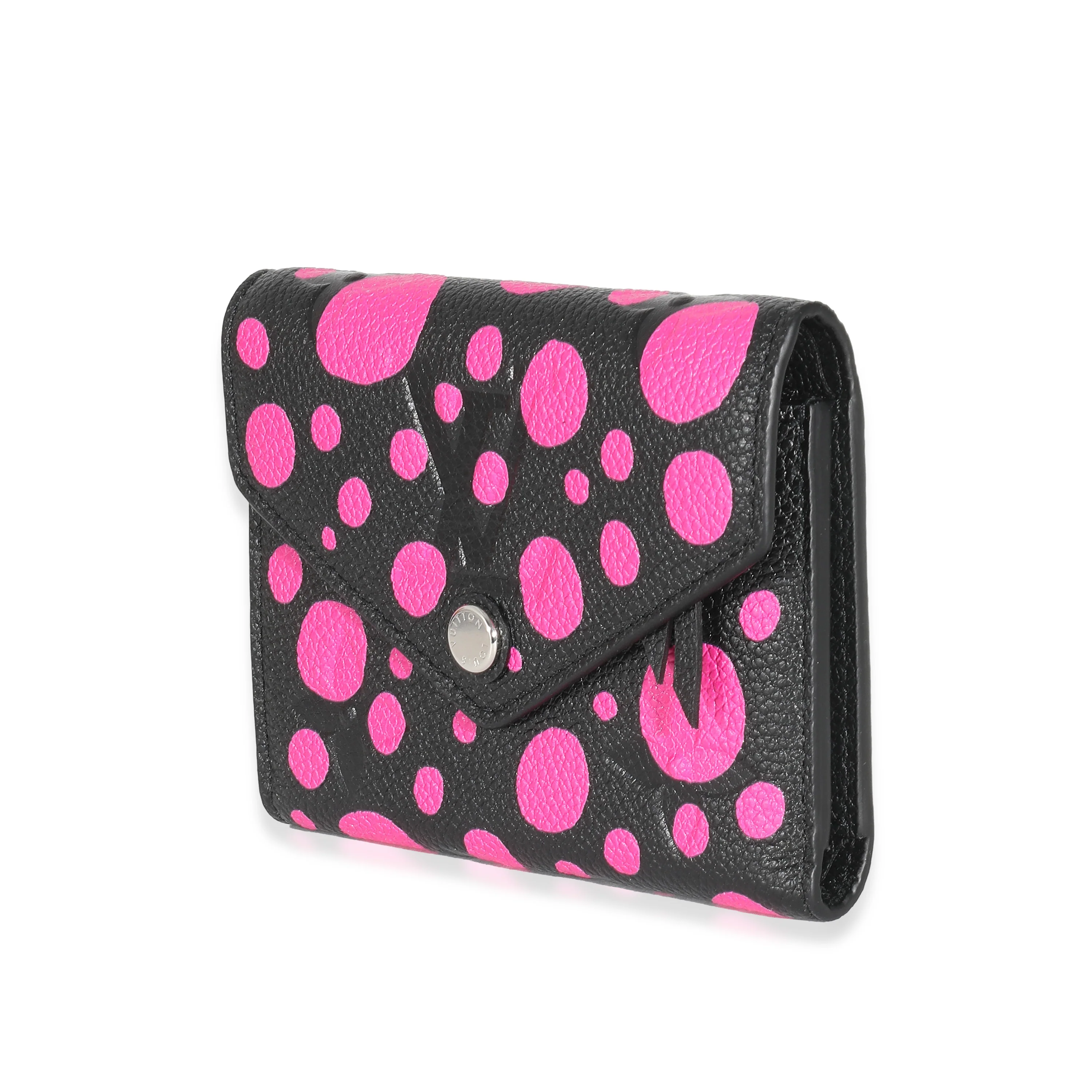 Louis Vuitton x Yayoi Kusama Noir Fuchsia Empreinte Victorine Wallet - Image 2