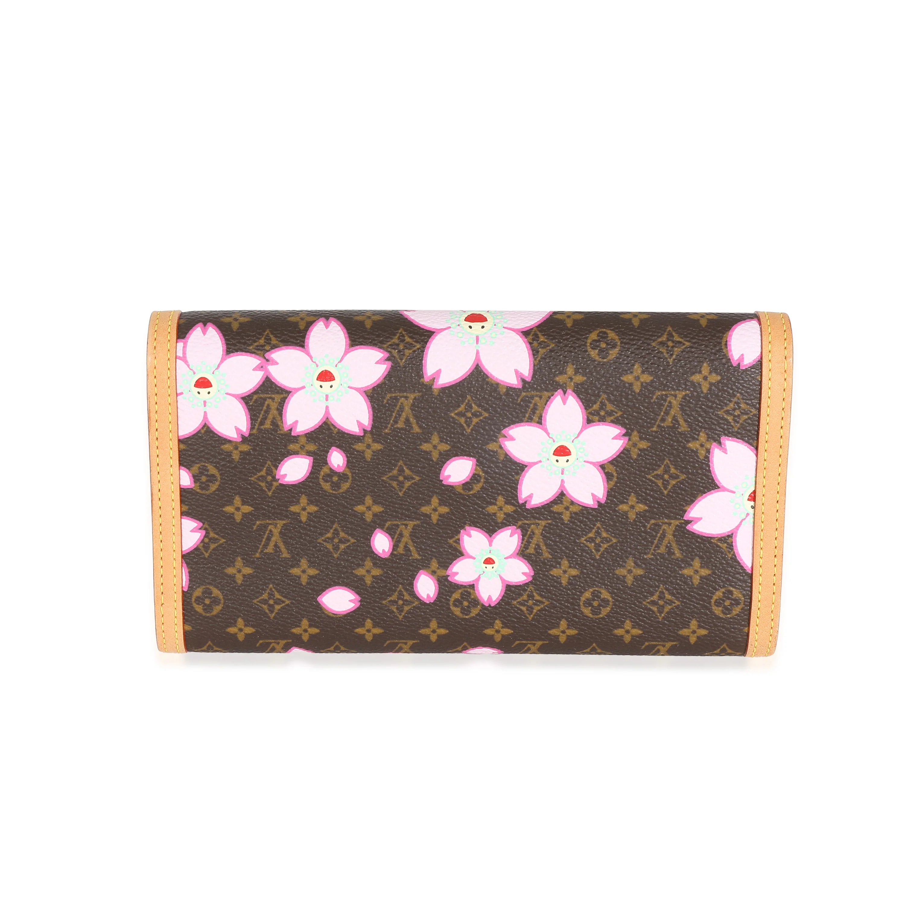 Louis Vuitton x Takashi Murakami Monogram Cherry Blossom Porte Tresor Wallet - Image 5