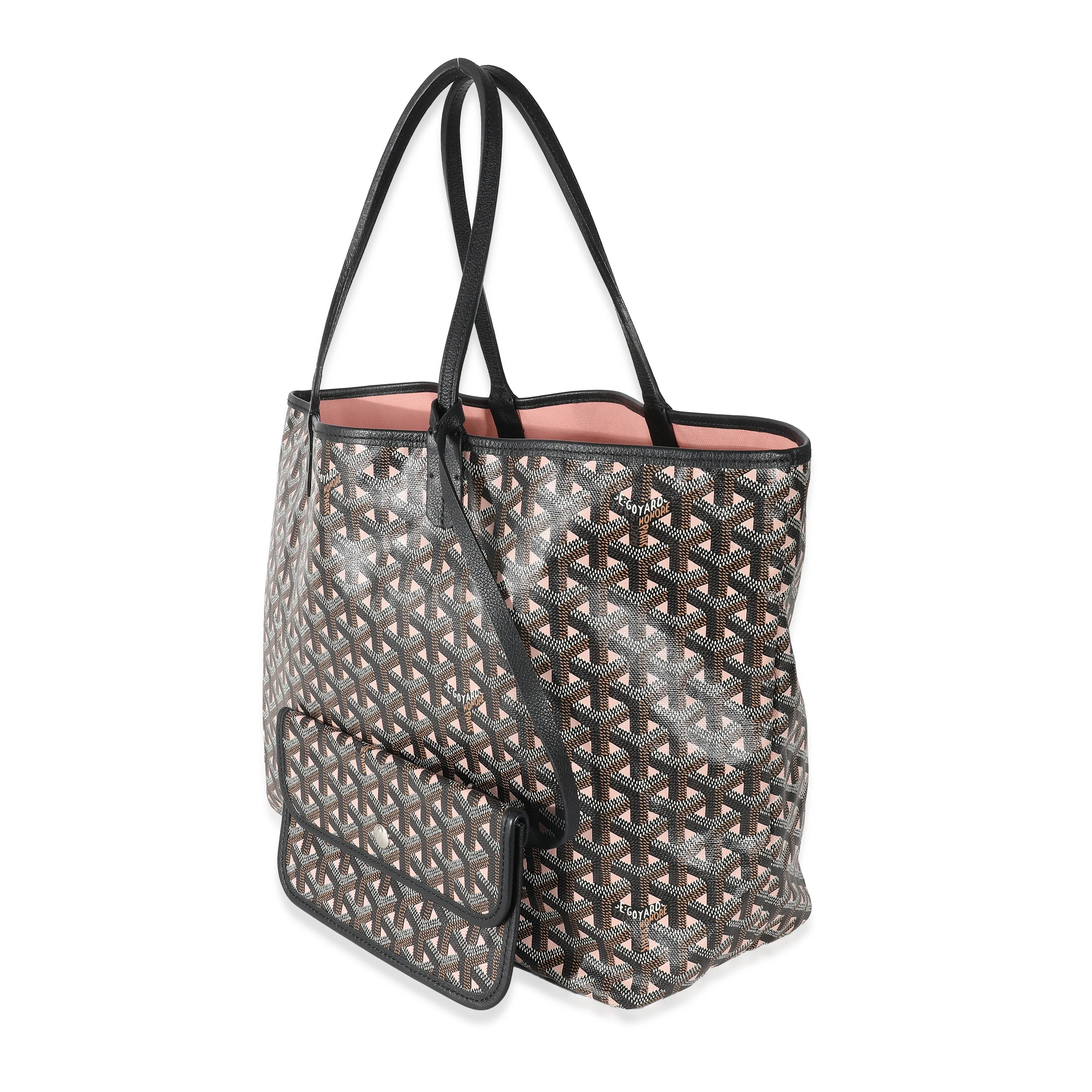 Goyard Black Pink Goyardine Canvas Claire Voie Saint Louis PM - Image 2