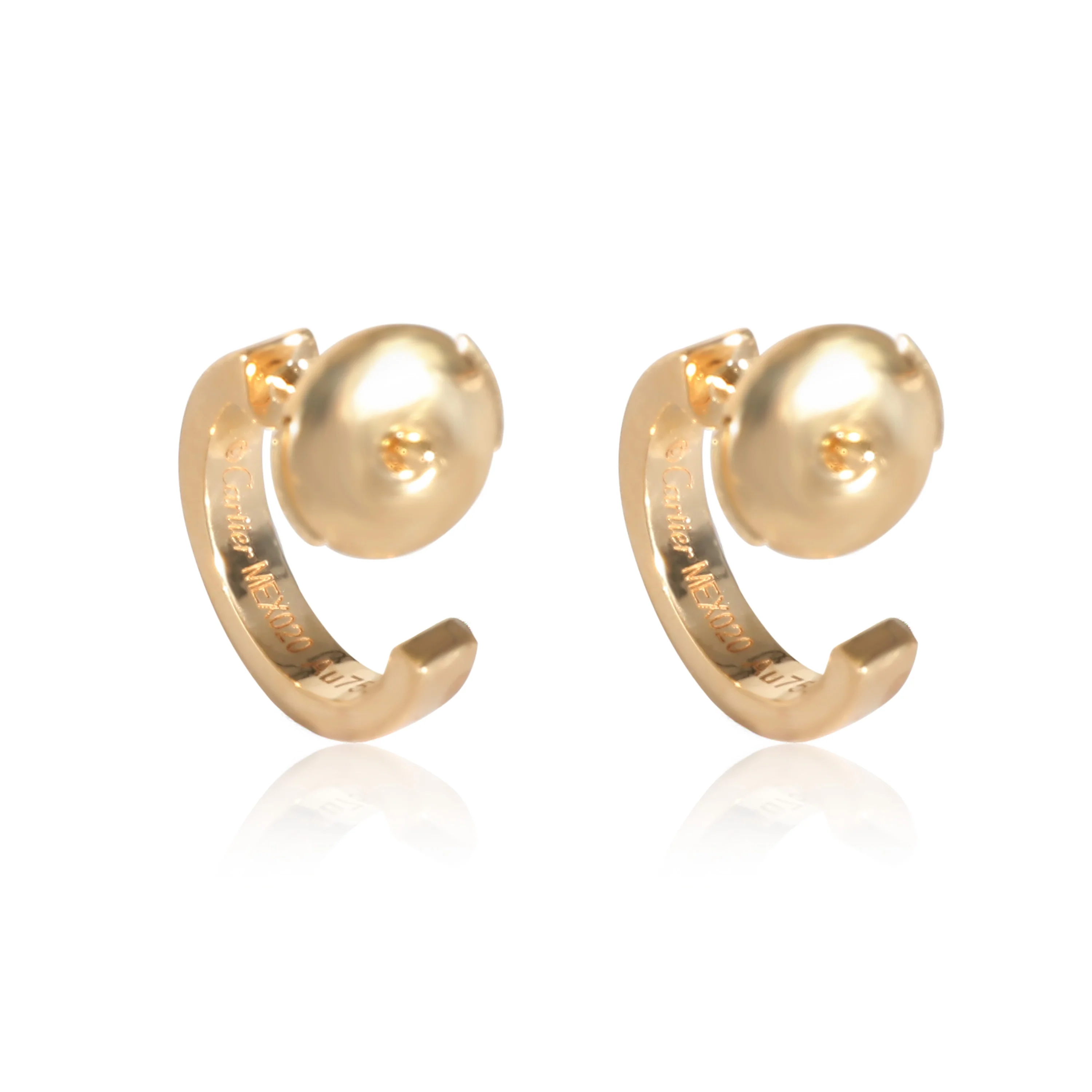 Love Earrings in 18K Yellow Gold - Image 3