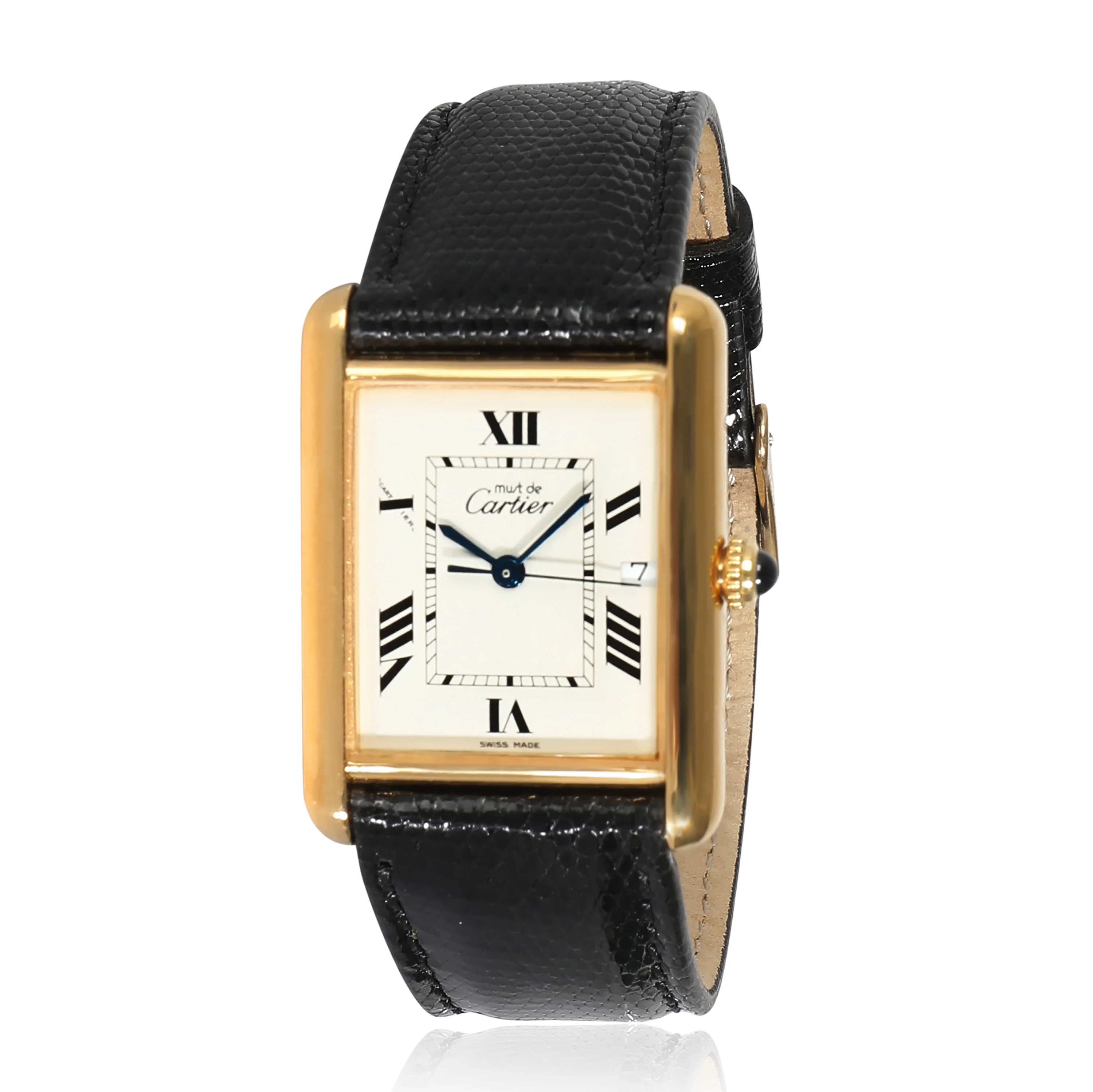 Cartier Must de Cartier Tank W1013754 Unisex Watch in Vermeil