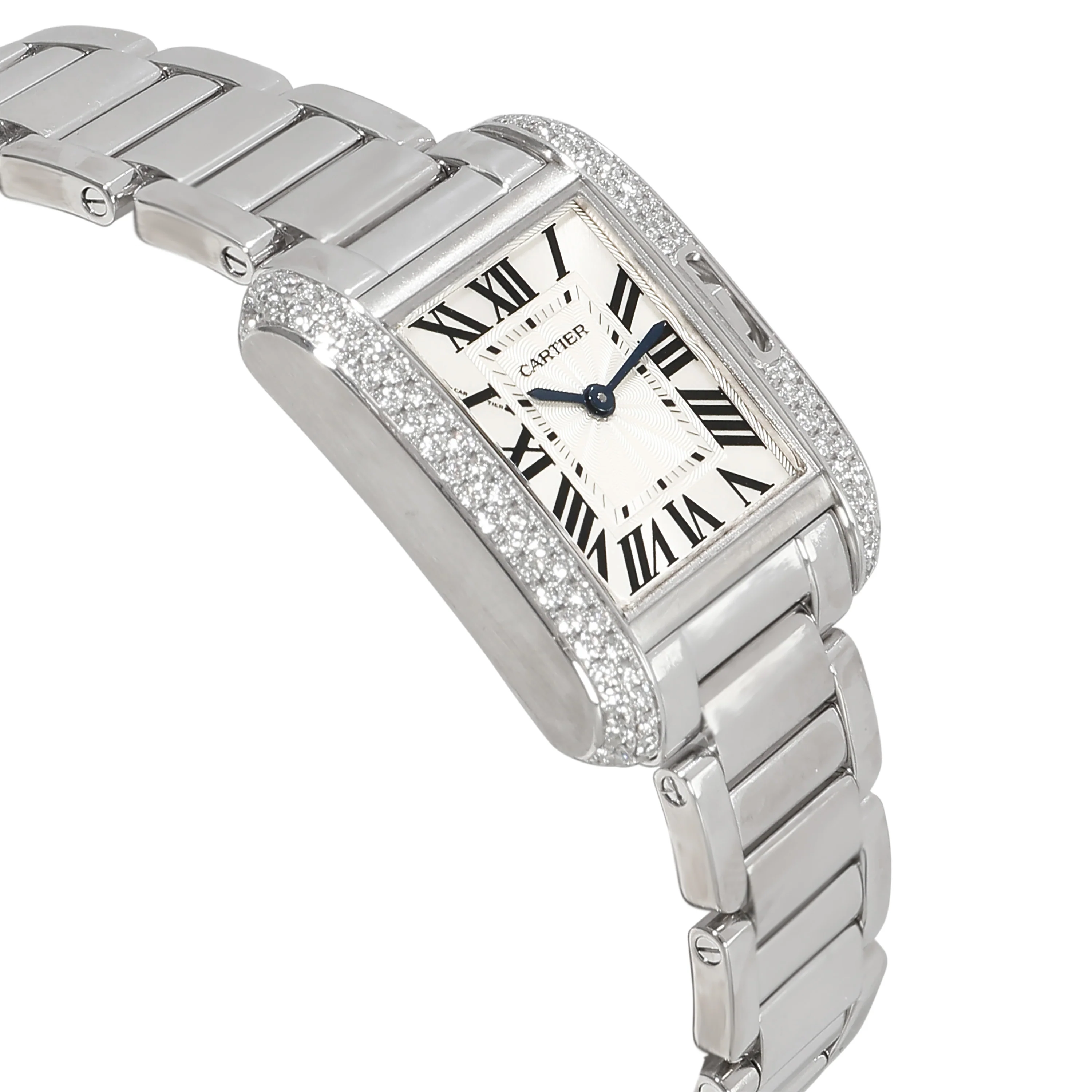 Tank Anglaise de Cartier WT100008 Womens Watch in White Gold - Image 2