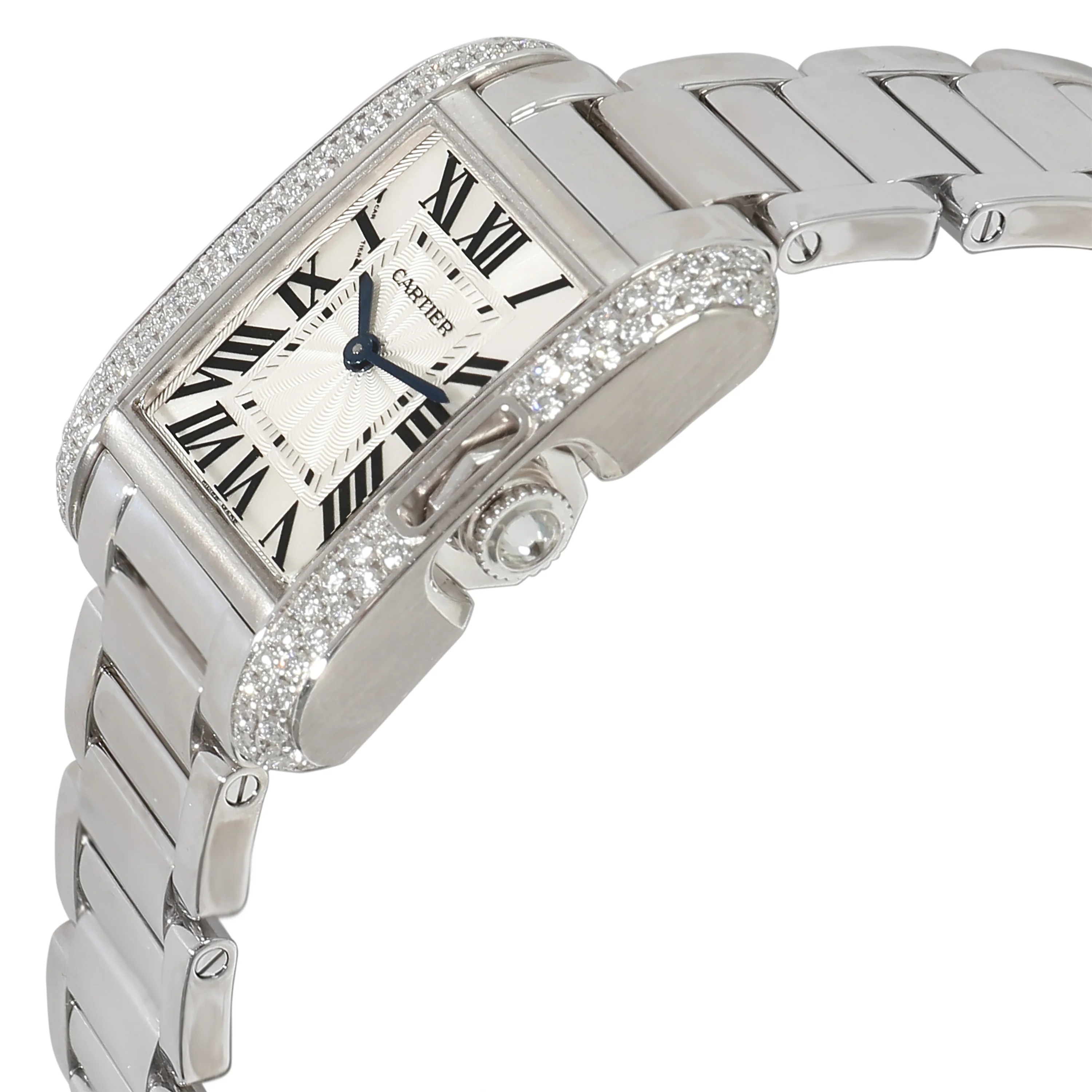 Tank Anglaise de Cartier WT100008 Womens Watch in White Gold - Image 3