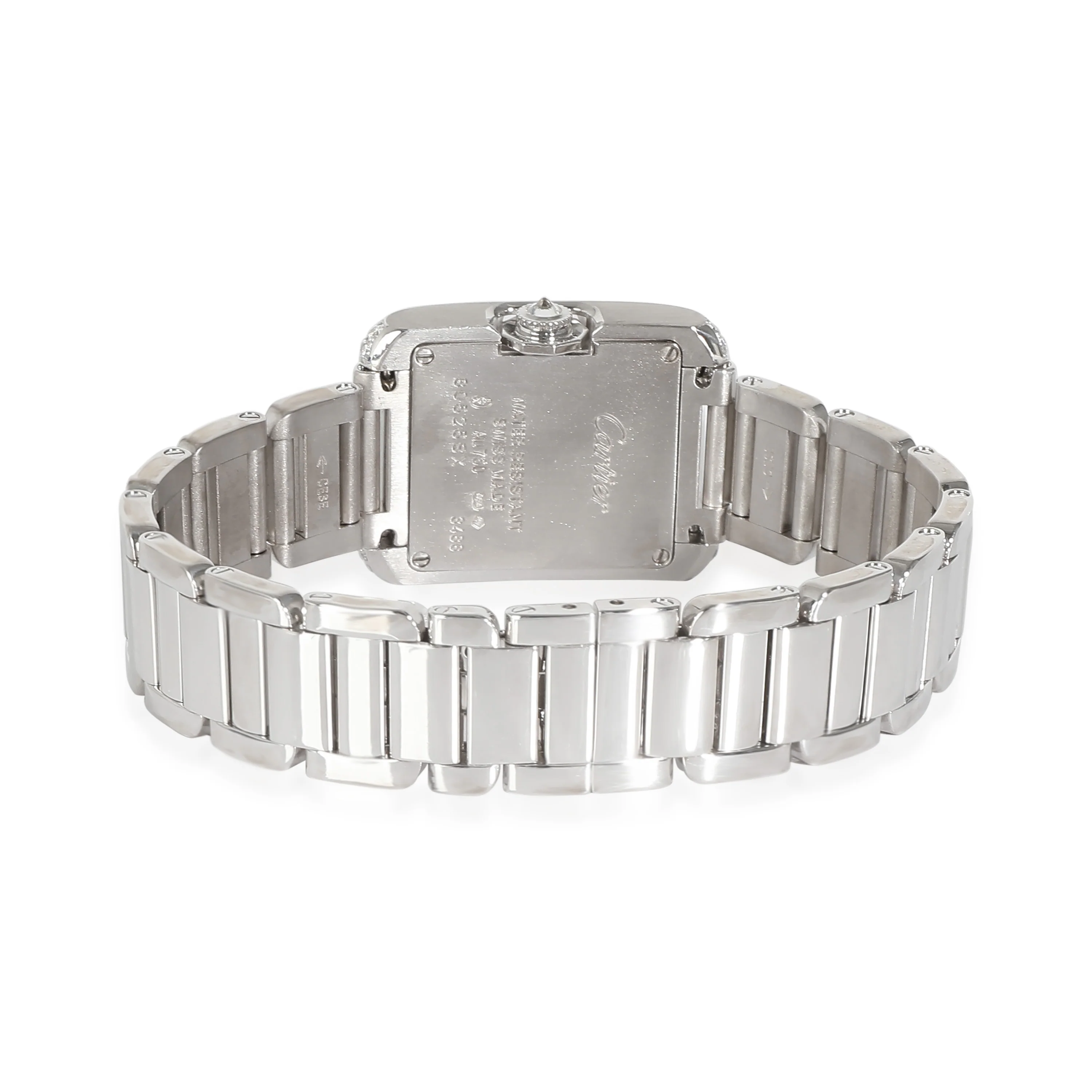 Tank Anglaise de Cartier WT100008 Womens Watch in White Gold - Image 4