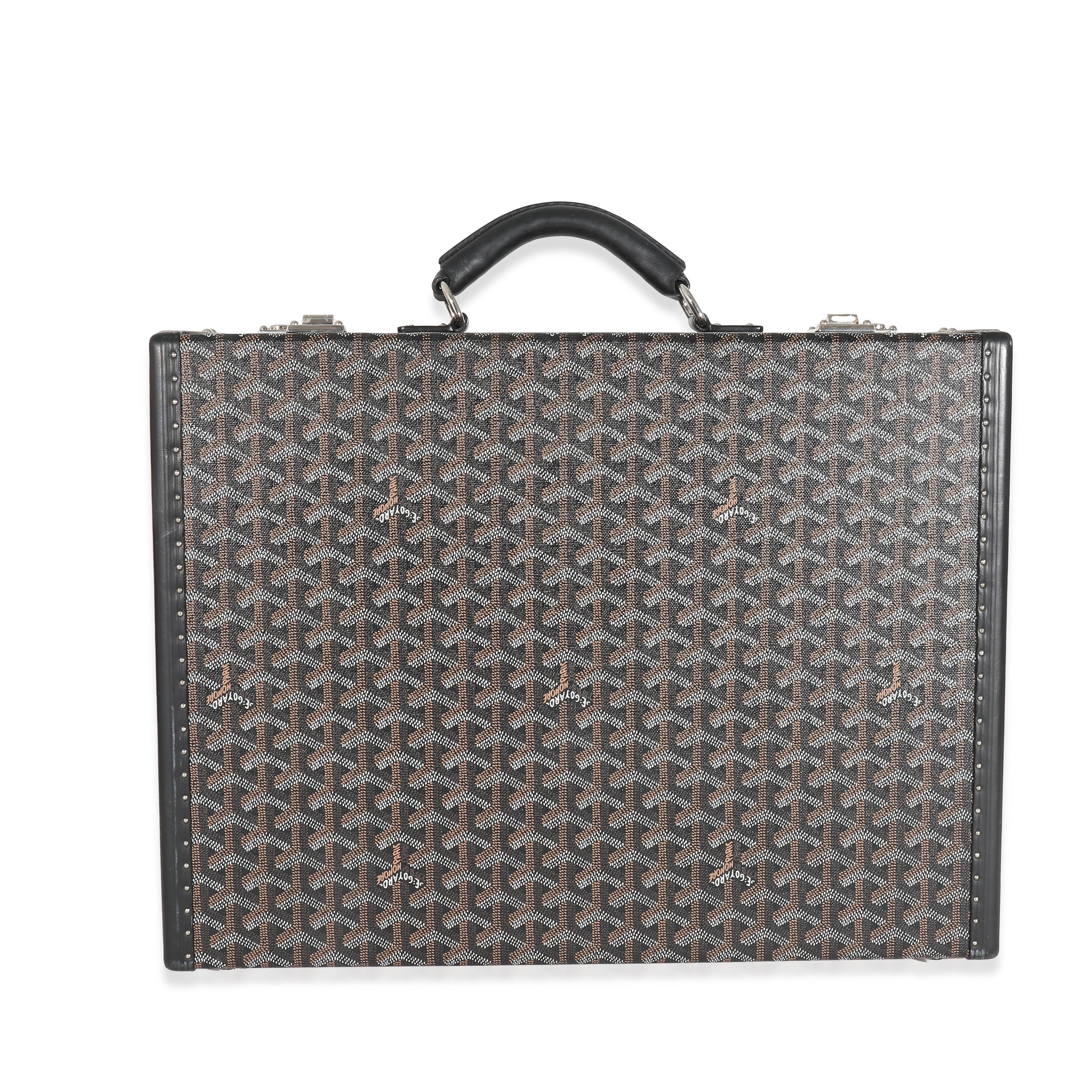 Black ine Canvas Manoir Briefcase - Image 4