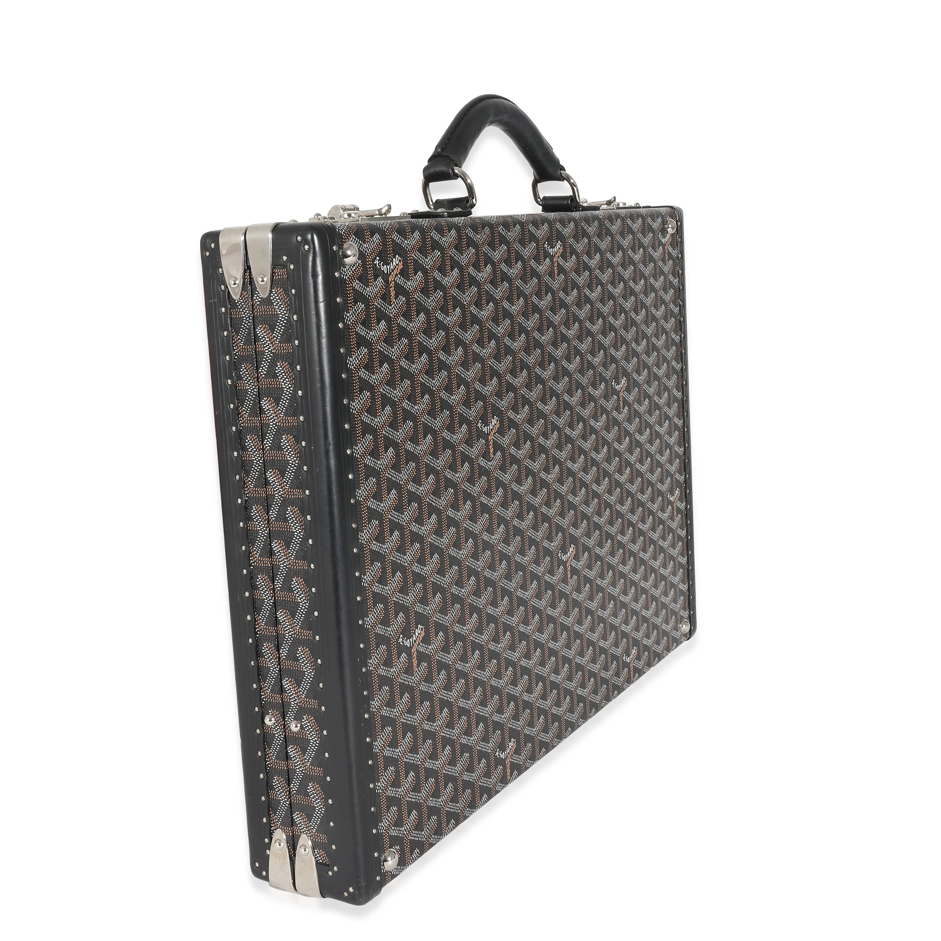 Black ine Canvas Manoir Briefcase - Image 7