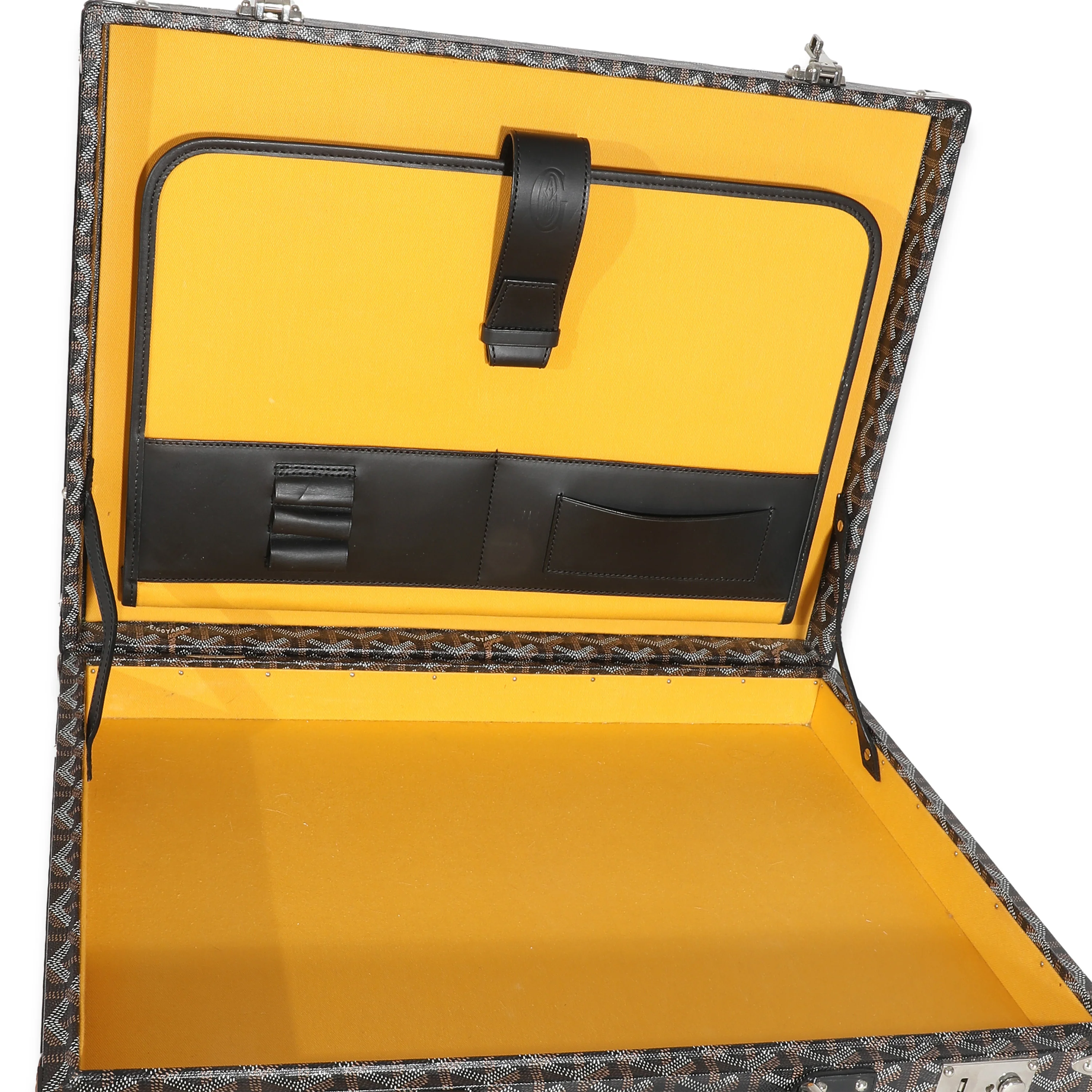 Black ine Canvas Manoir Briefcase - Image 8