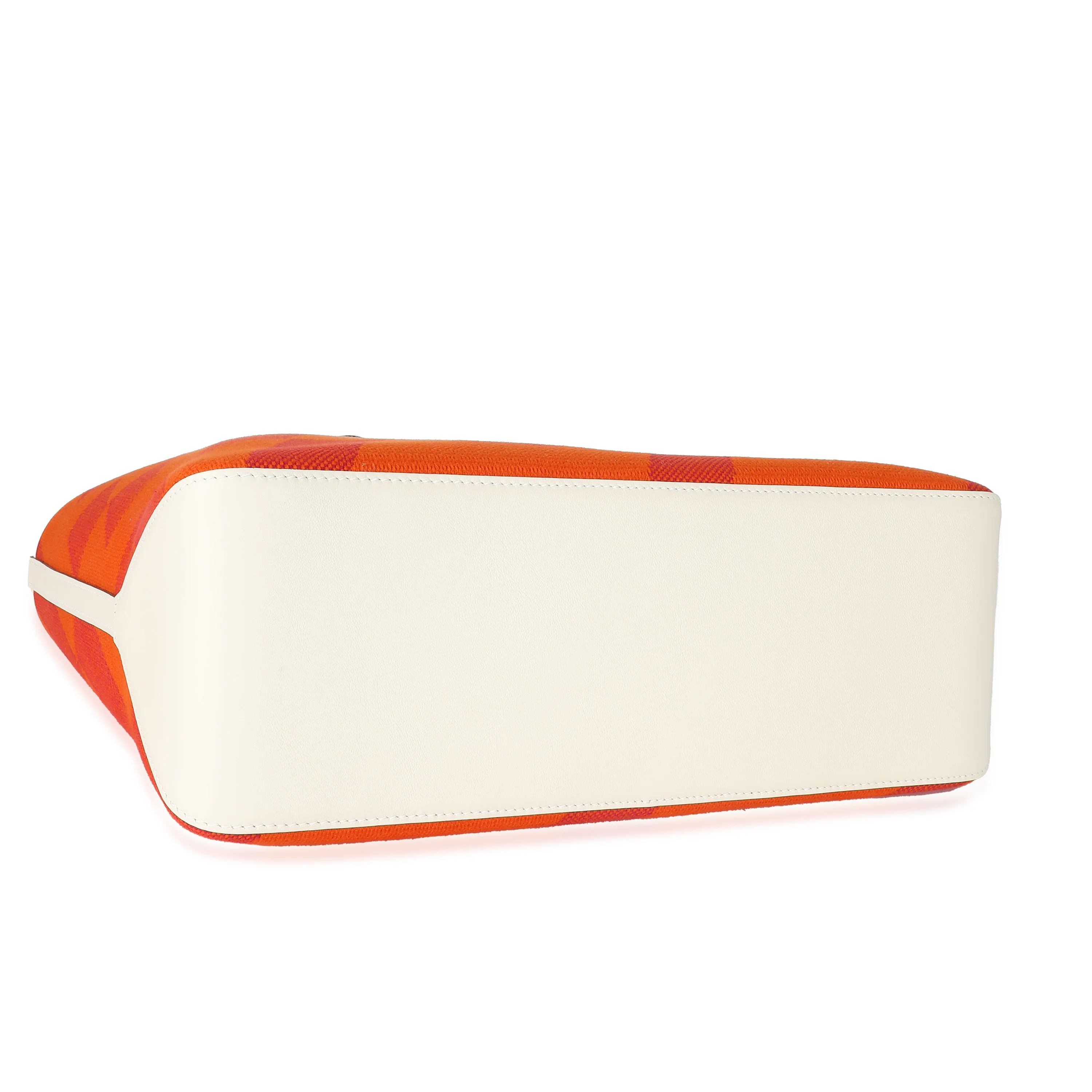 Hermès Nata Swift Feu Framboise Cabas H en Biais 40 - Image 7
