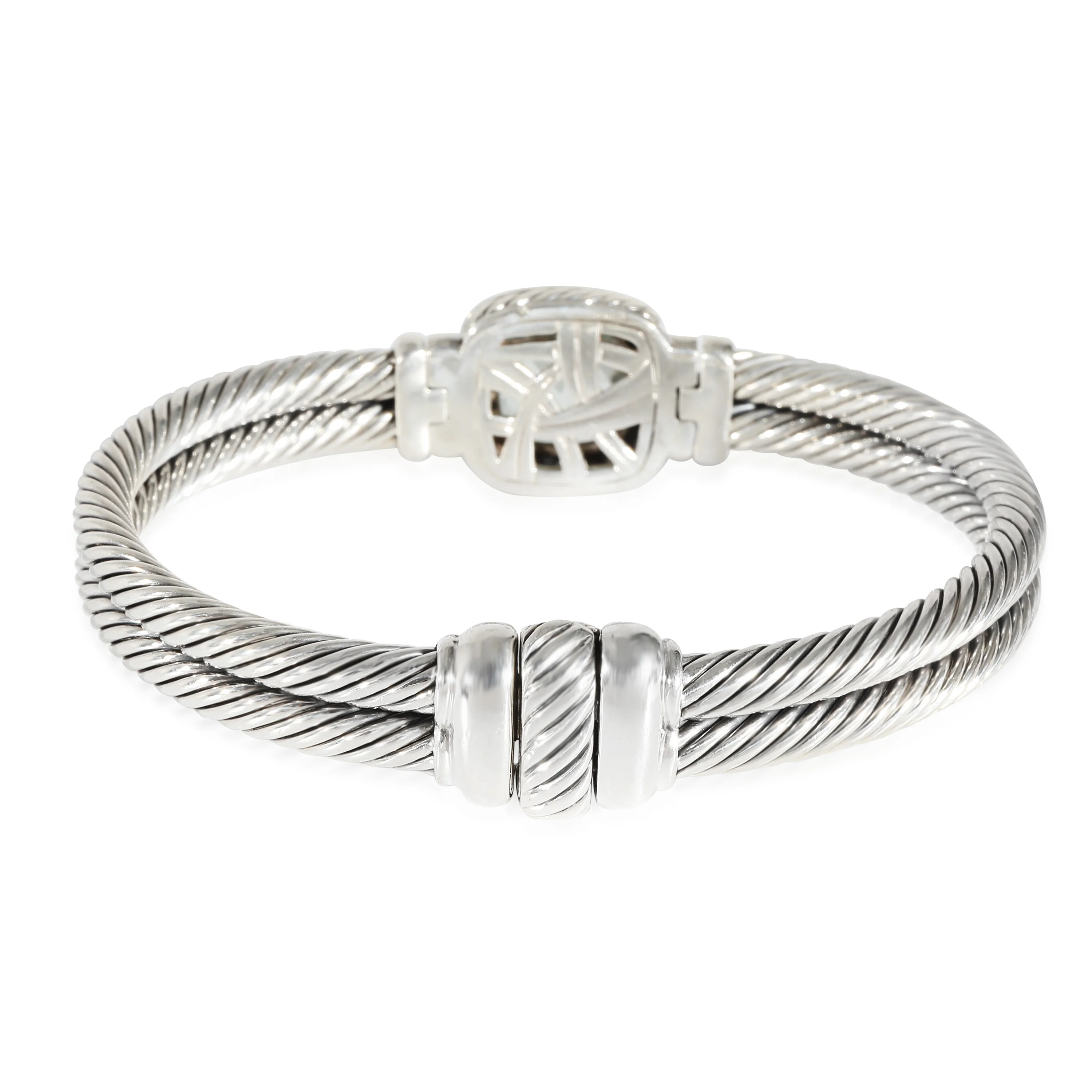 David Yurman Albion Prasiolite Bracelet in Sterling Silver 0.25 CTW - Image 4