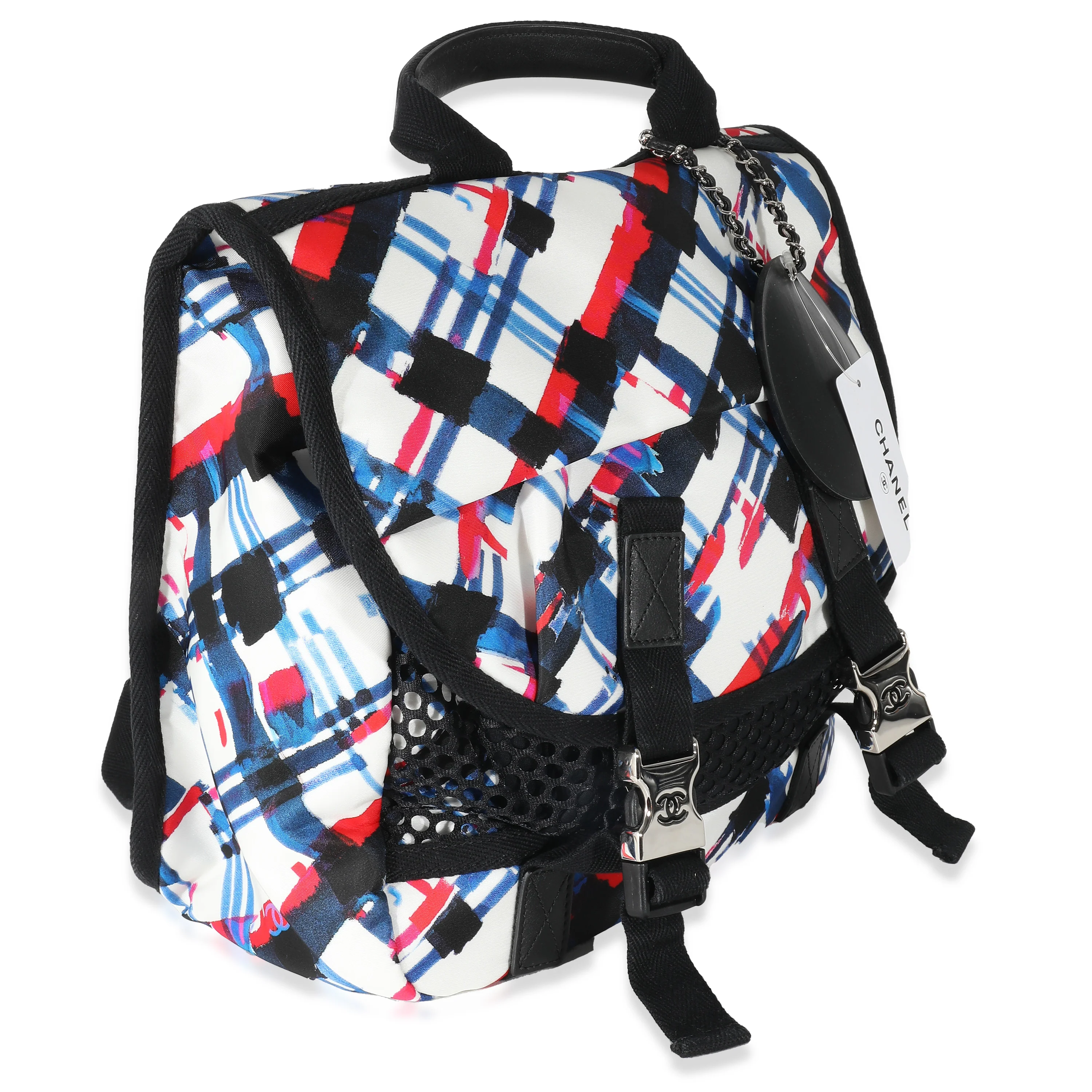Blue White Red Nylon Airline Backpack - Image 3